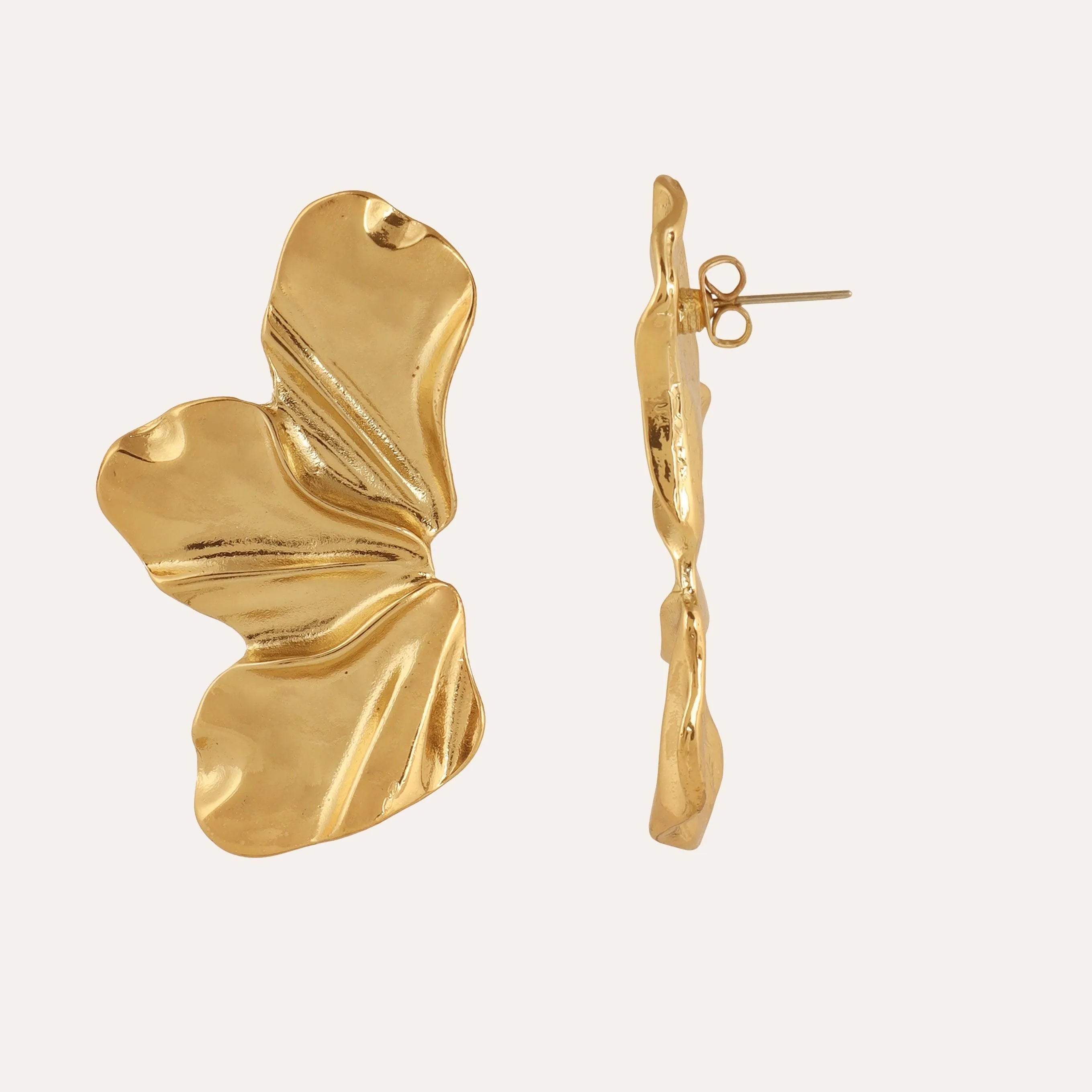 TFC Bling Blossom Gold Plated Stud Earrings- Discover daily wear gold earrings including stud earrings, hoop earrings, and pearl earrings, perfect as earrings for women and earrings for girls.Find the cheapest fashion jewellery which is anti-tarnish only at The Fun company.