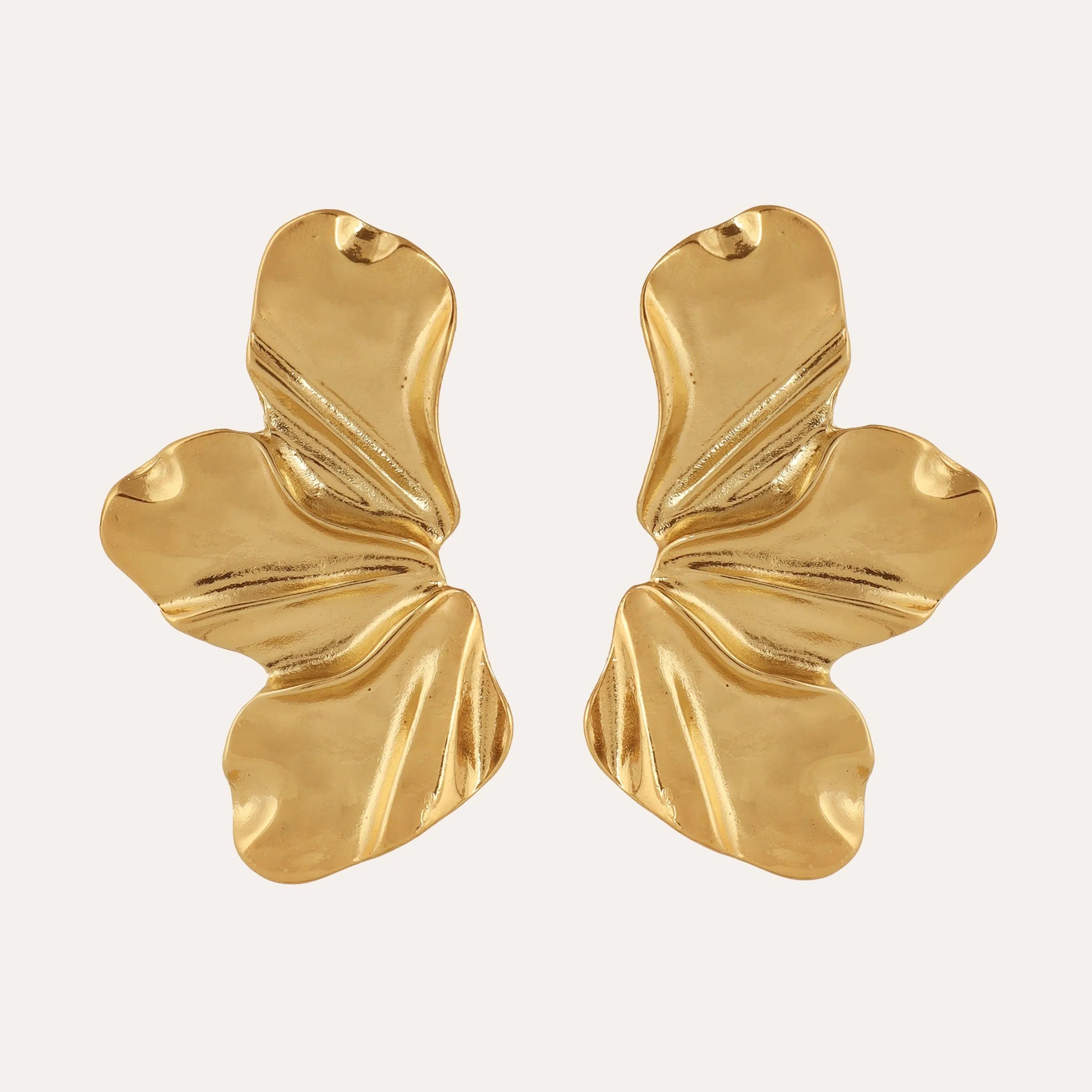 TFC Bling Blossom Gold Plated Stud Earrings- Discover daily wear gold earrings including stud earrings, hoop earrings, and pearl earrings, perfect as earrings for women and earrings for girls.Find the cheapest fashion jewellery which is anti-tarnish only at The Fun company.