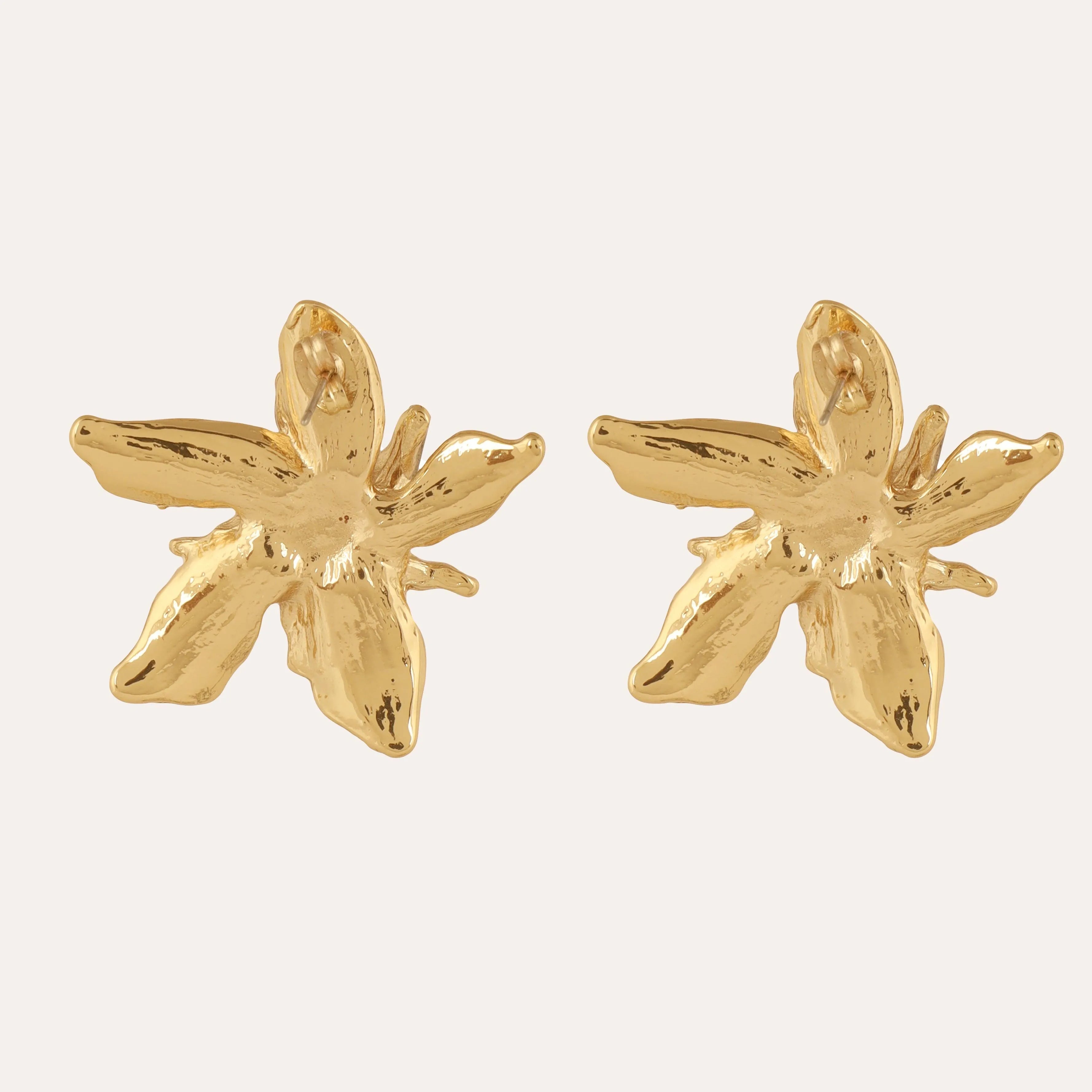 TFC Pretty Posy Gold Plated Stud Earrings-Discover daily wear gold earrings including stud earrings, hoop earrings, and pearl earrings, perfect as earrings for women and earrings for girls.Find the cheapest fashion jewellery which is anti-tarnish only at The Fun company