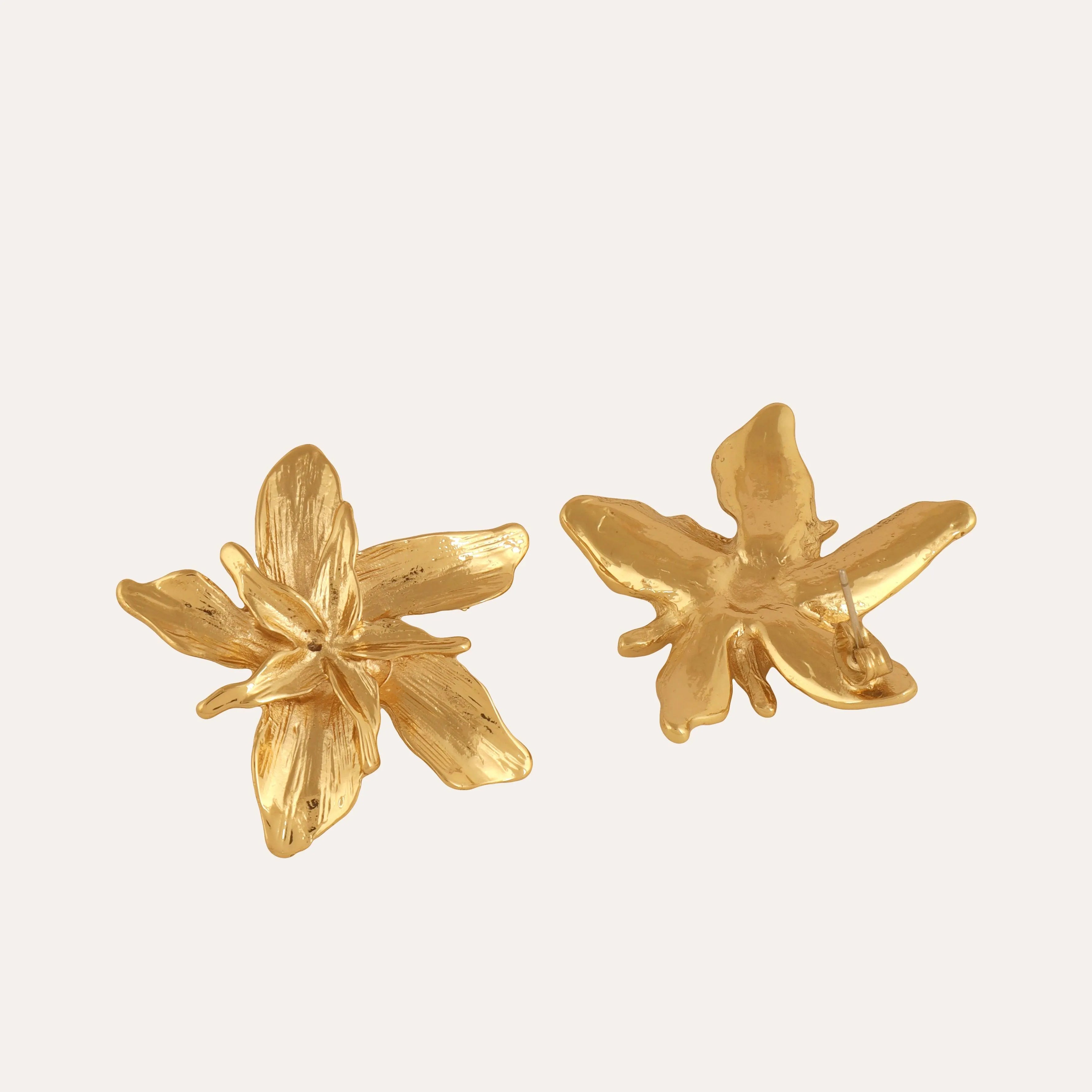 TFC Pretty Posy Gold Plated Stud Earrings-Discover daily wear gold earrings including stud earrings, hoop earrings, and pearl earrings, perfect as earrings for women and earrings for girls.Find the cheapest fashion jewellery which is anti-tarnish only at The Fun company