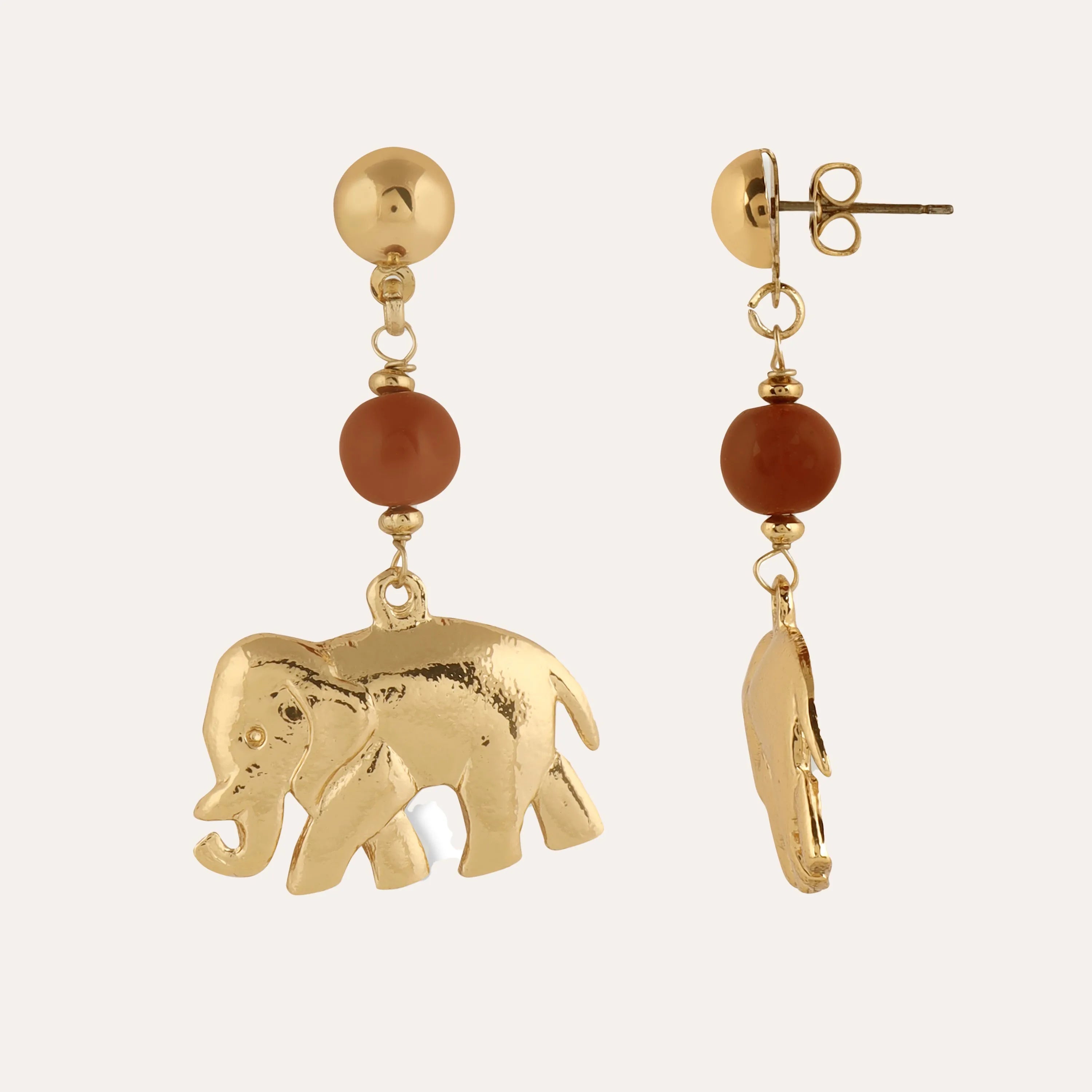 TFC Elephanta Cave Gold Plated Earrings- Discover daily wear gold earrings including stud earrings, hoop earrings, and pearl earrings, perfect as earrings for women and earrings for girls.Find the cheapest fashion jewellery which is anti-tarnish only at The Fun company.