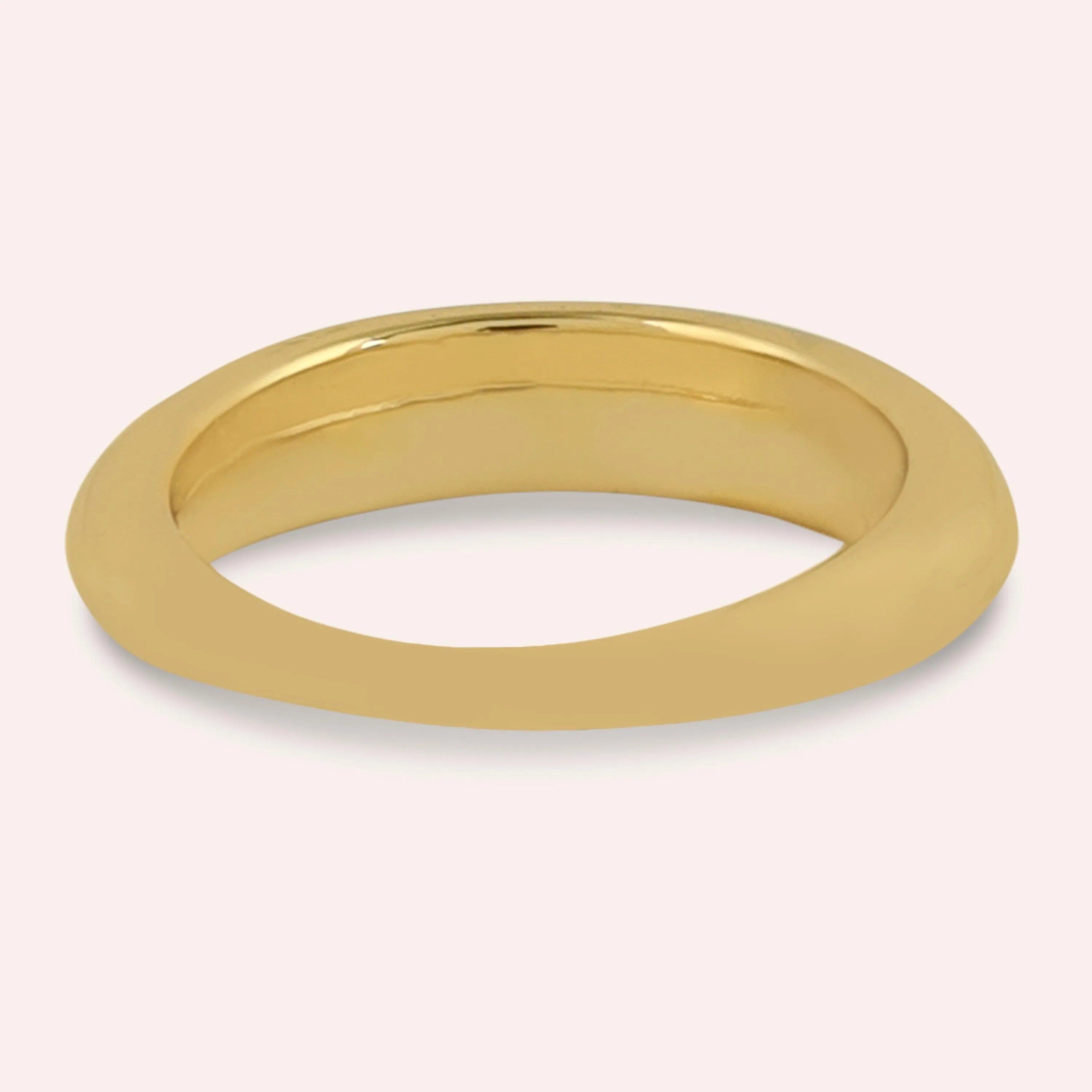 TFC Glimmer Glow Gold Plated Ring- Elevate your style with our exquisite collection of gold-plated adjustable rings for women, including timeless signet rings. Explore cheapest fashion jewellery designs with anti-tarnish properties, all at The Fun Company with a touch of elegance
