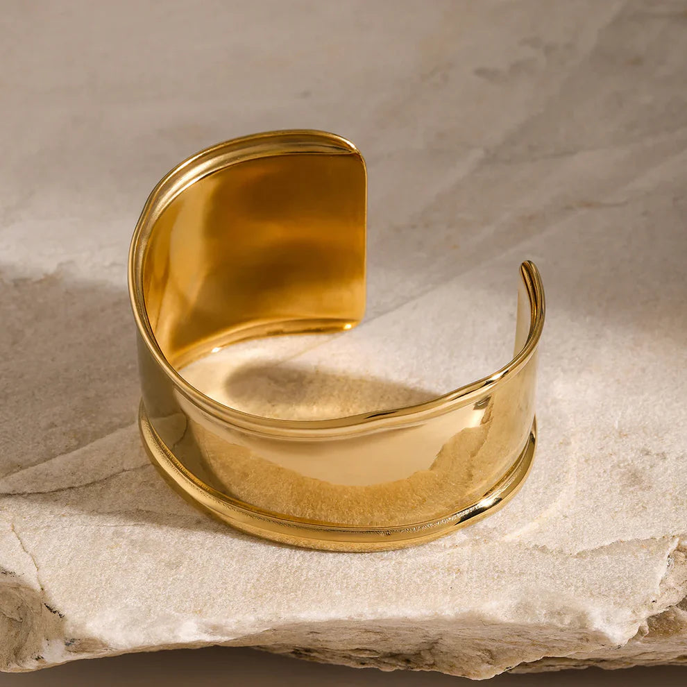 TFC Storm Wrap Gold Plated Cuff Bracelet
