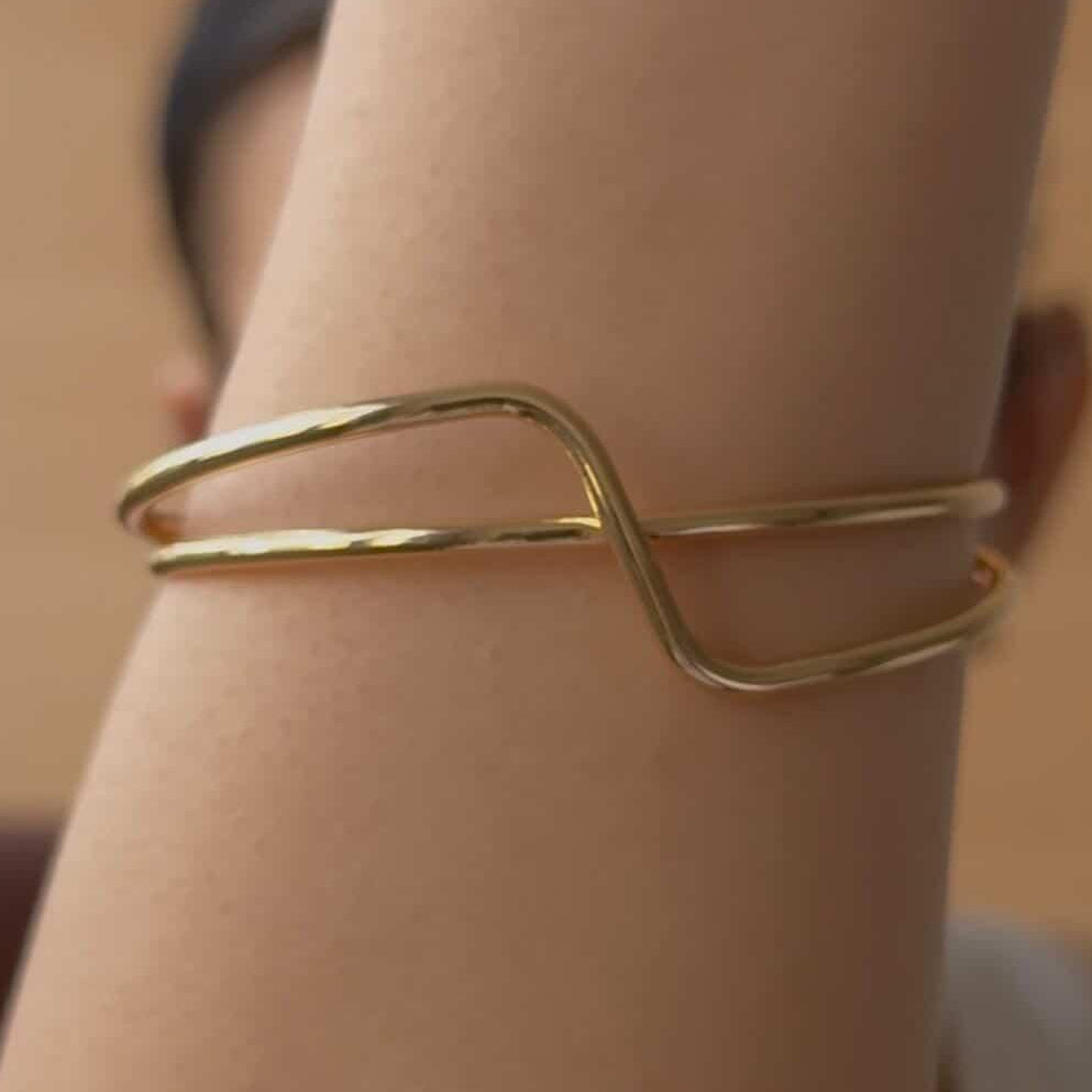 TFC Sculpted Shine Gold Plated Bracelet
