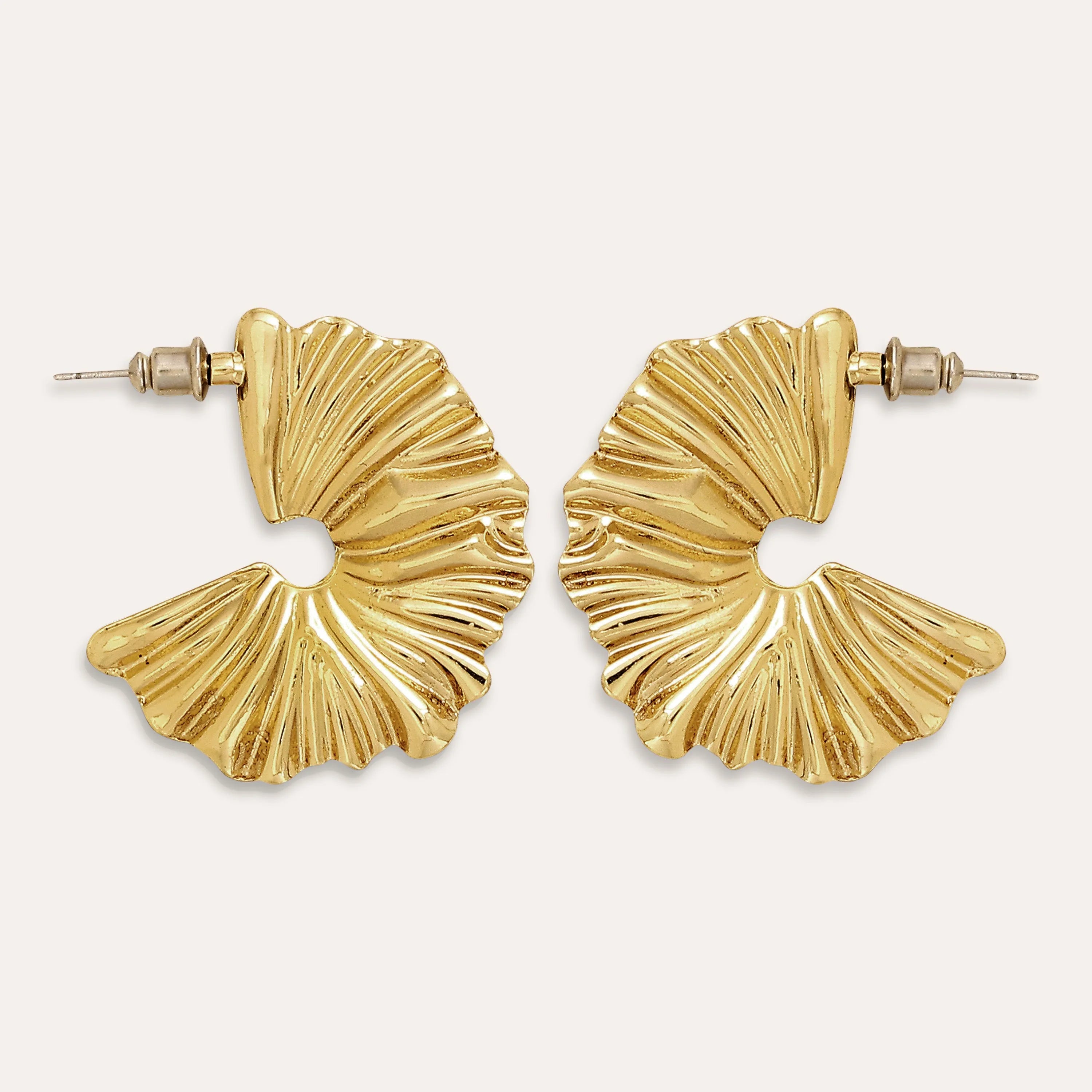 TFC Fanny Gold Plated Hoop Earrings- Discover daily wear gold earrings including stud earrings, hoop earrings, and pearl earrings, perfect as earrings for women and earrings for girls.Find the cheapest fashion jewellery which is anti-tarnish only at The Fun company