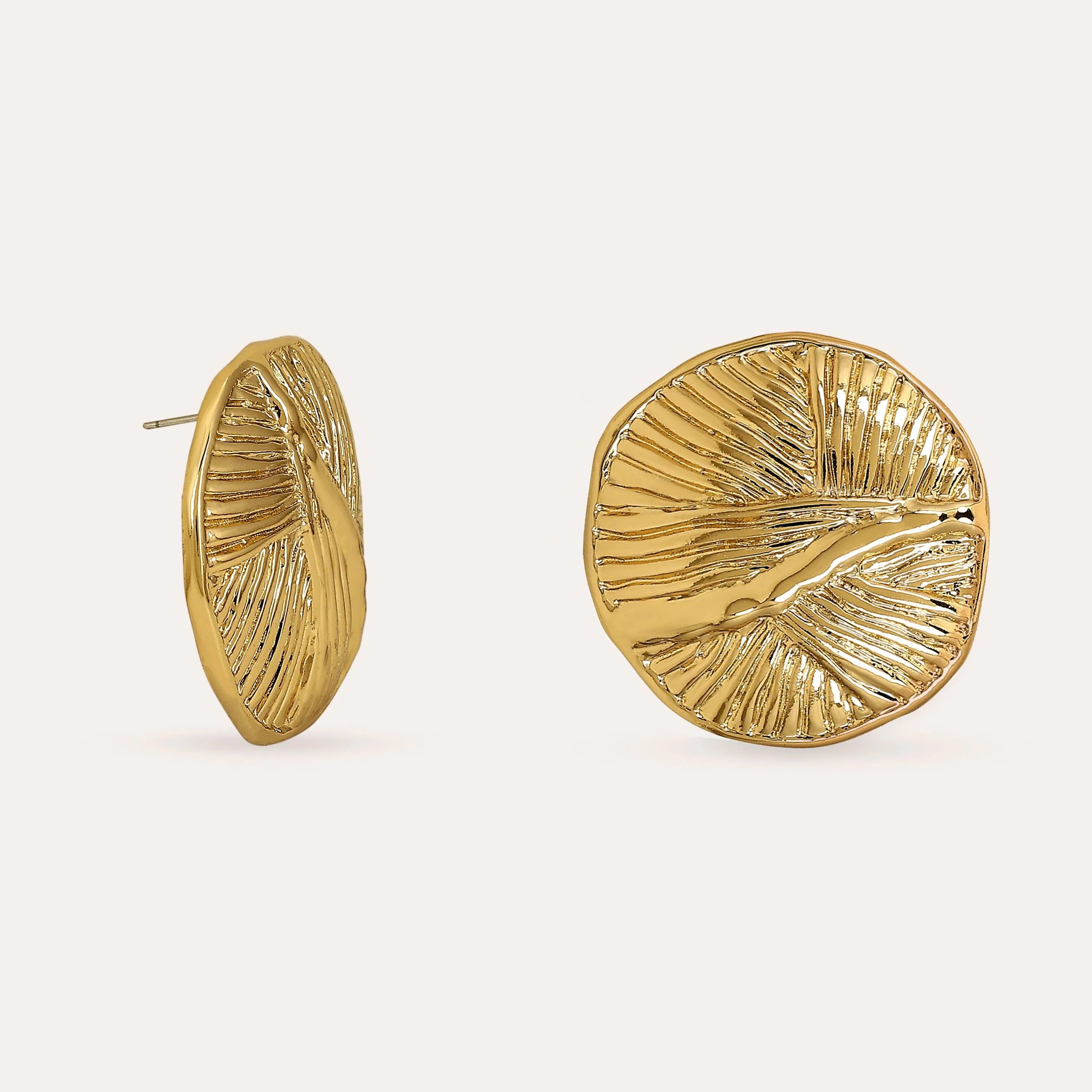 TFC Round Round Gold Plated Dangler Earrings-Discover daily wear gold earrings including stud earrings, hoop earrings, and pearl earrings, perfect as earrings for women and earrings for girls.Find the cheapest fashion jewellery which is anti-tarnish only at The Fun company