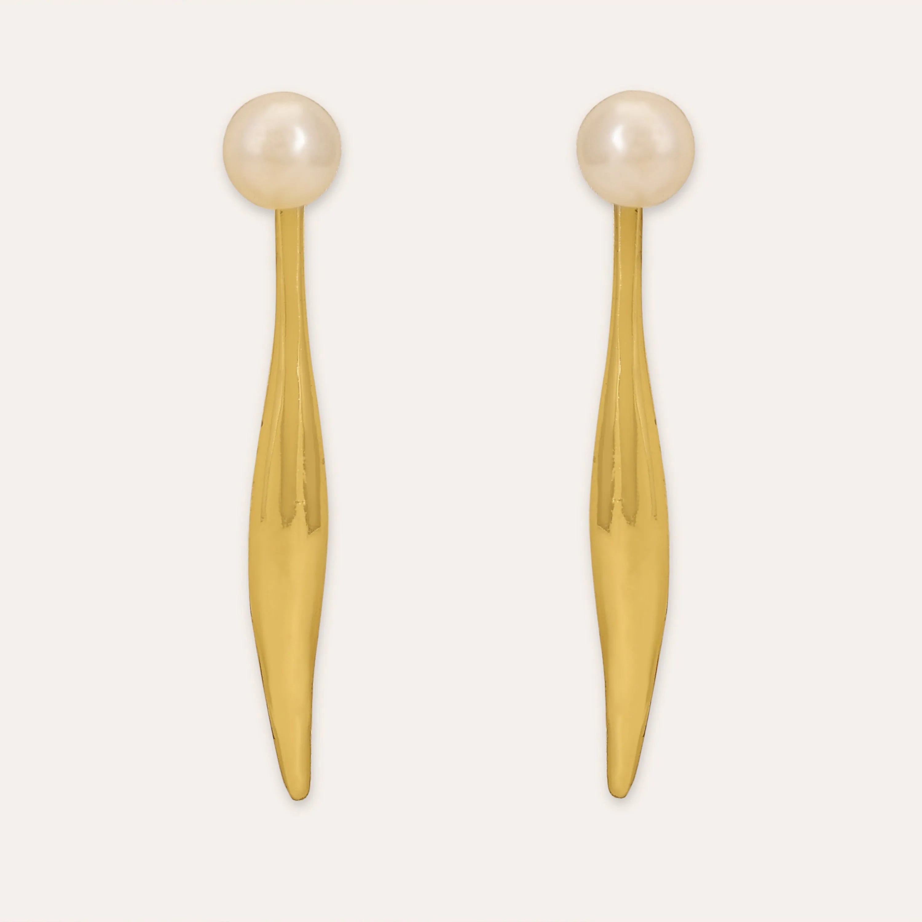 TFC Dangler Pearl Gold Plated Earrings-Discover daily wear gold earrings including stud earrings, hoop earrings, and pearl earrings, perfect as earrings for women and earrings for girls.Find the cheapest fashion jewellery which is anti-tarnish only at The Fun company.