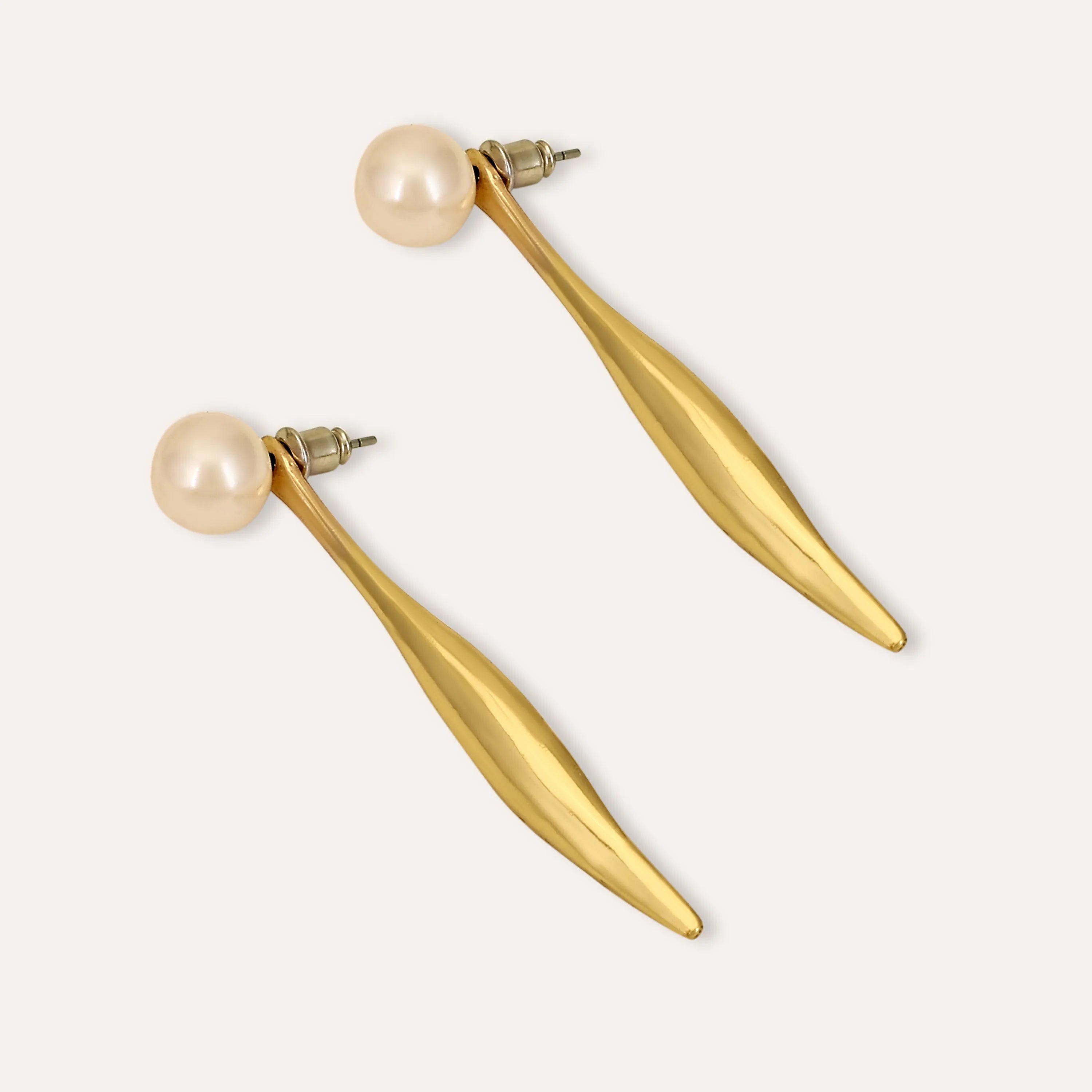 TFC Dangler Pearl Gold Plated Earrings-Discover daily wear gold earrings including stud earrings, hoop earrings, and pearl earrings, perfect as earrings for women and earrings for girls.Find the cheapest fashion jewellery which is anti-tarnish only at The Fun company.