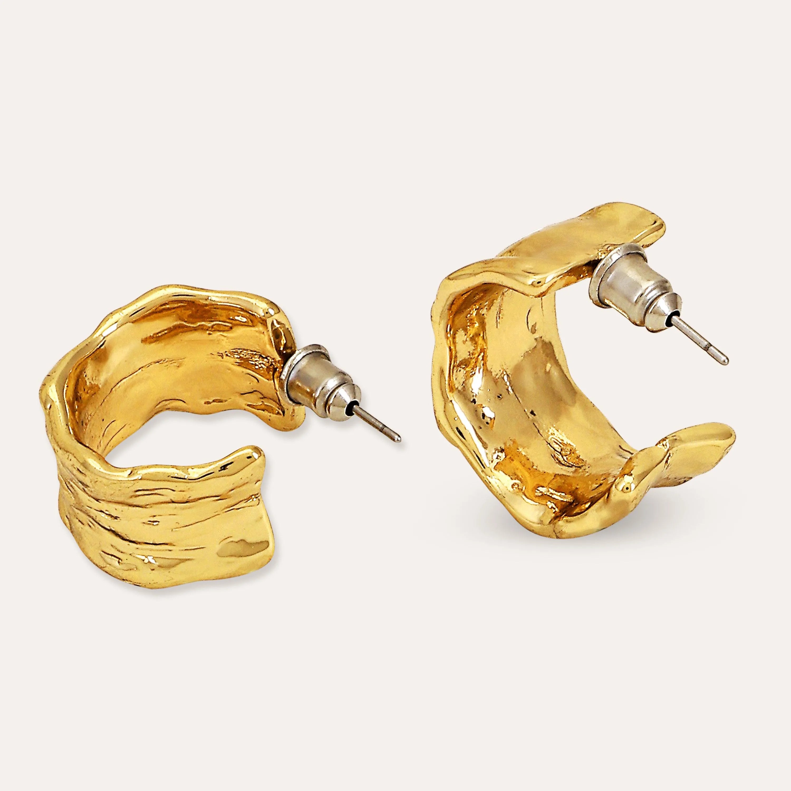 TFC Italian Luxury Gold Plated Hoop Earrings- Discover daily wear gold earrings including stud earrings, hoop earrings, and pearl earrings, perfect as earrings for women and earrings for girls.Find the cheapest fashion jewellery which is anti-tarnish only at The Fun company.
