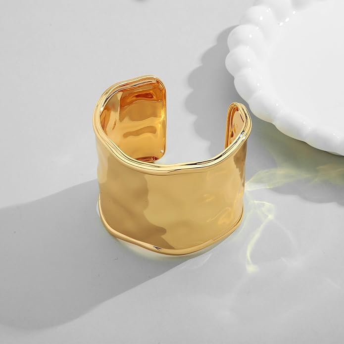 TFC Glamie Adjustable Gold Plated Cuff Bracelet