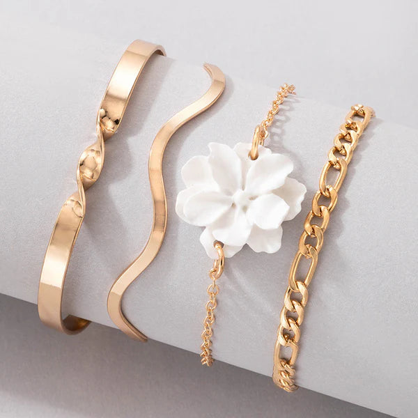 TFC Minimal Lux Gold Plated Bracelet (set of 4)