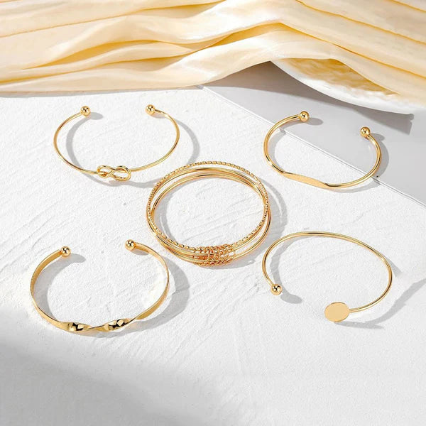 TFC SET Gold Plated Bracelet (Set of 5)