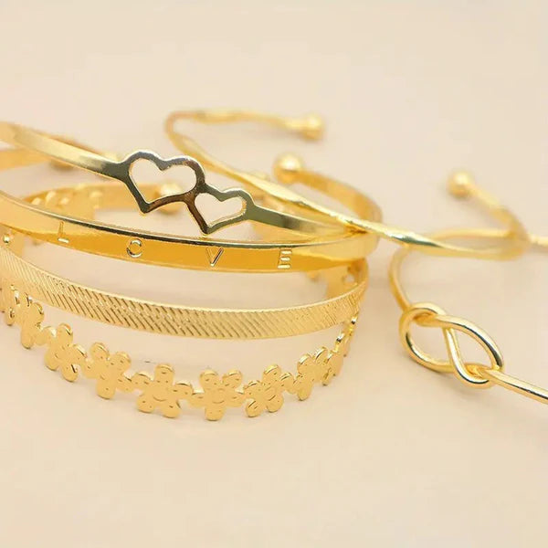 TFC SET2 Gold Plated Bracelet (Set of 6)