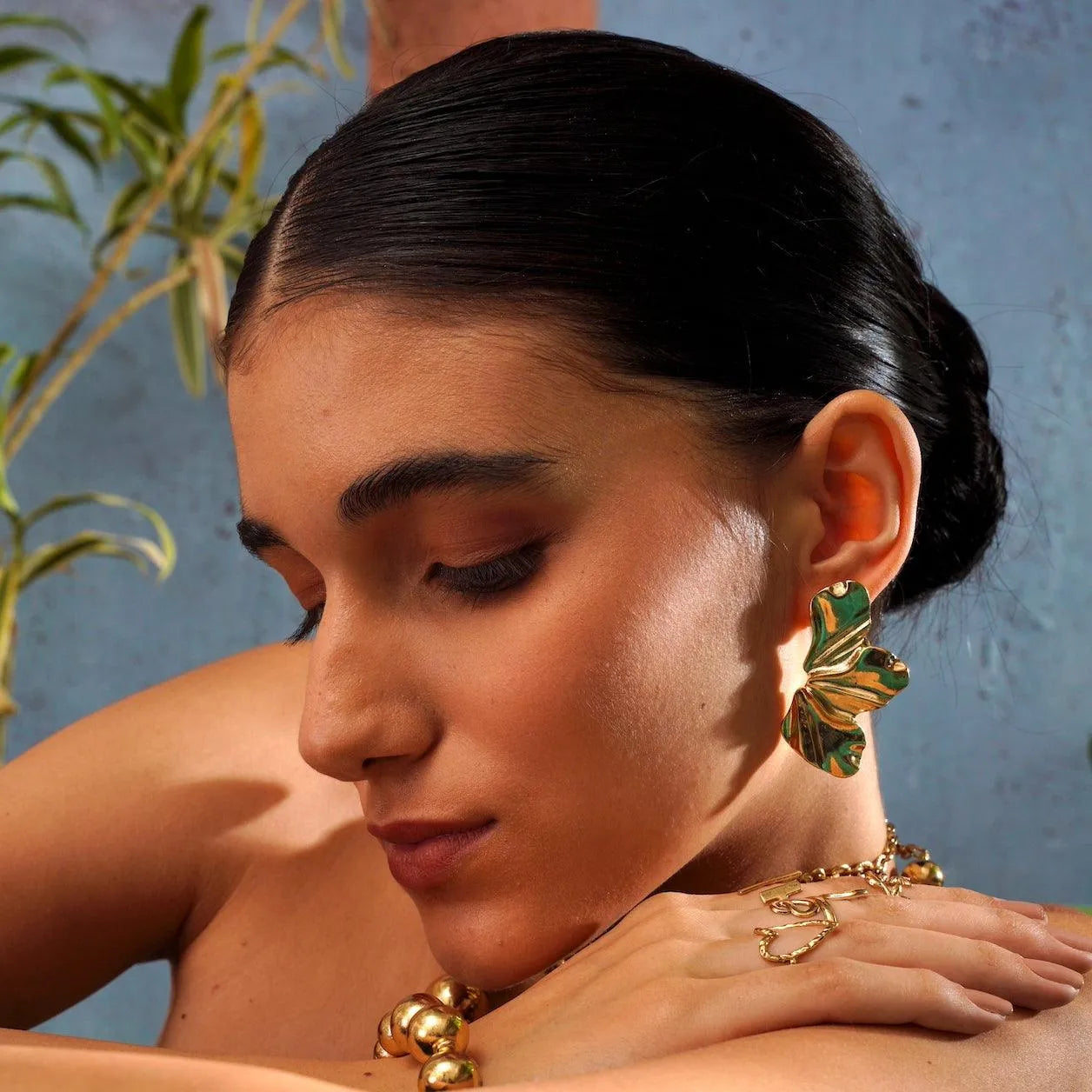 TFC Bling Blossom Gold Plated Stud Earrings- Discover daily wear gold earrings including stud earrings, hoop earrings, and pearl earrings, perfect as earrings for women and earrings for girls.Find the cheapest fashion jewellery which is anti-tarnish only at The Fun company.