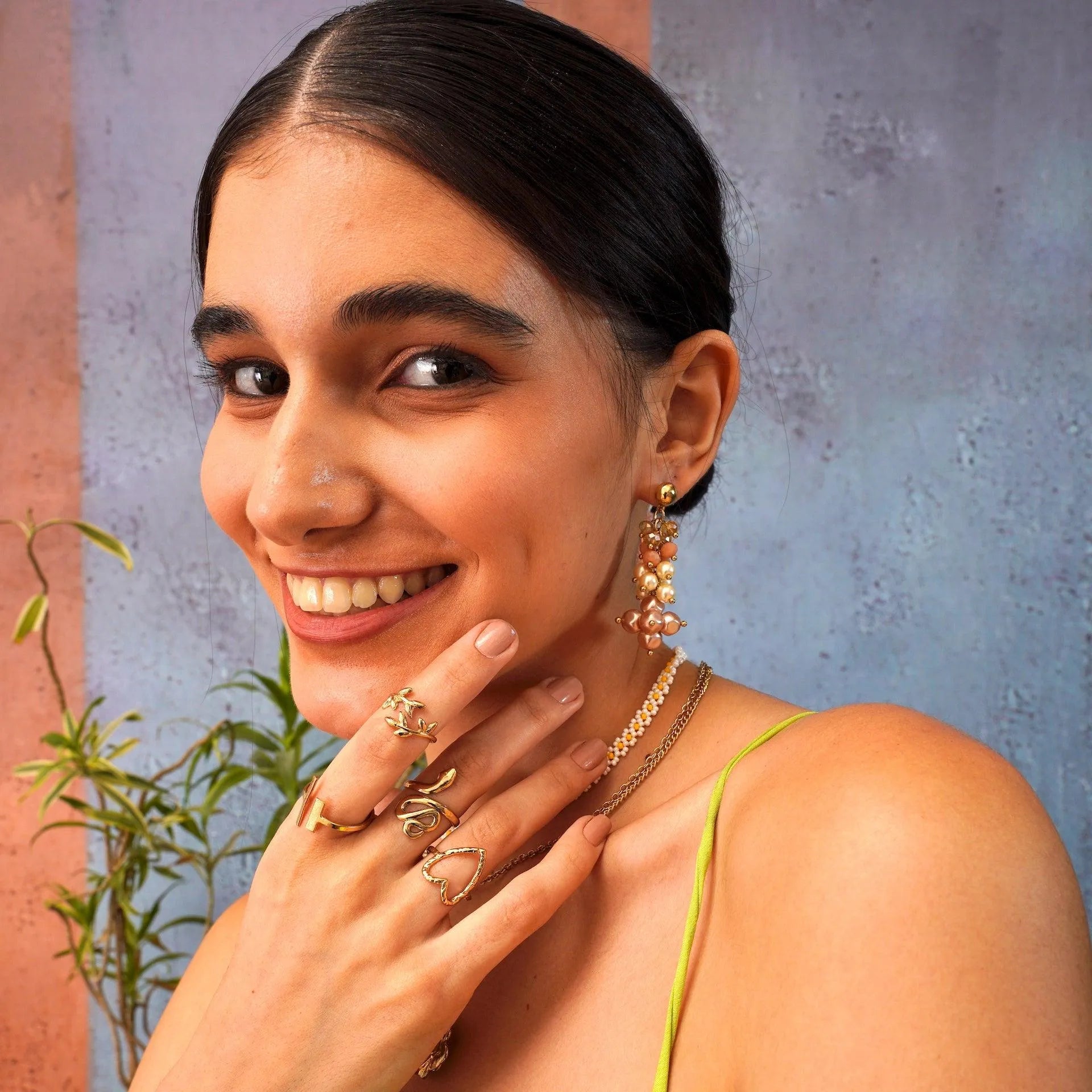 TFC Snake-Head Gold Plated Adjustable Ring-Elevate your style with our exquisite collection of gold-plated adjustable rings for women, including timeless signet rings. Explore cheapest fashion jewellery designs with anti-tarnish properties, all at The Fun Company with a touch of elegance