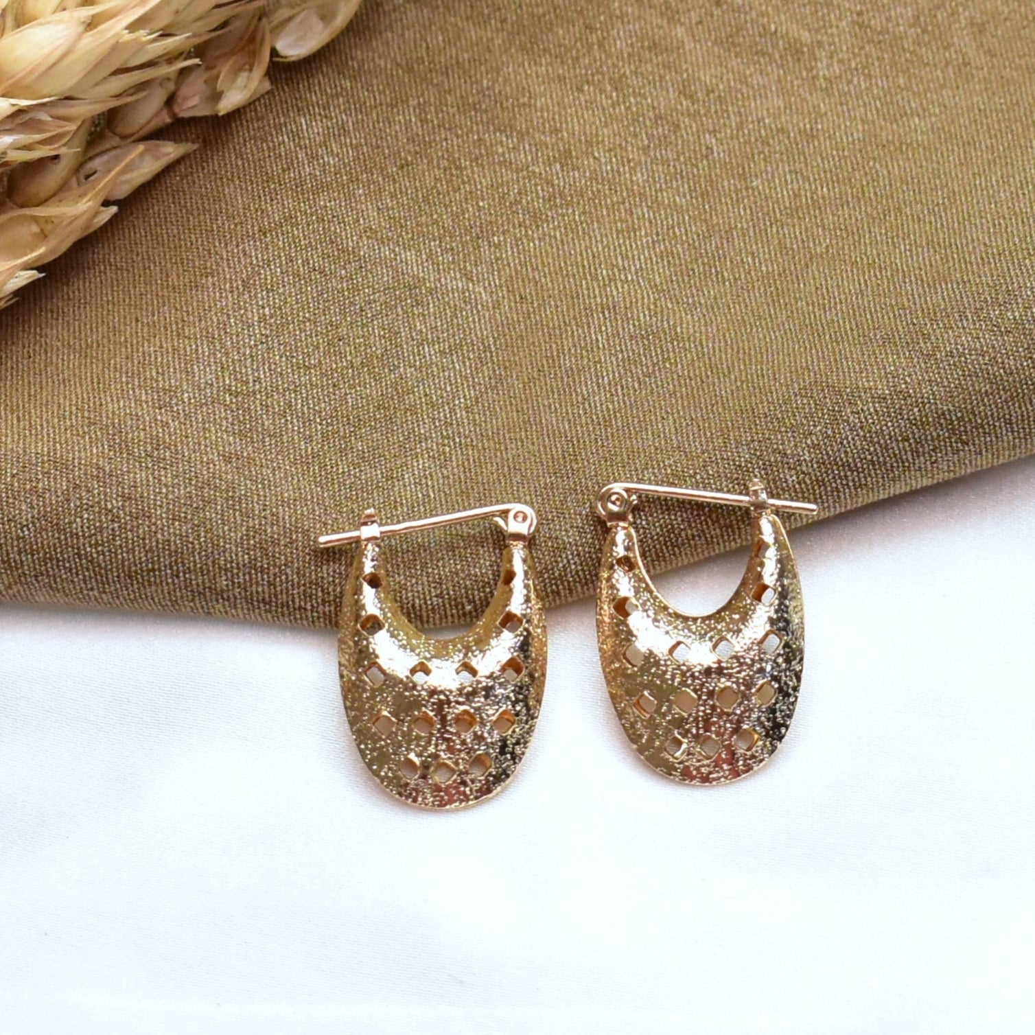 TFC Cocktail Hour Gold Plated Stud Earrings