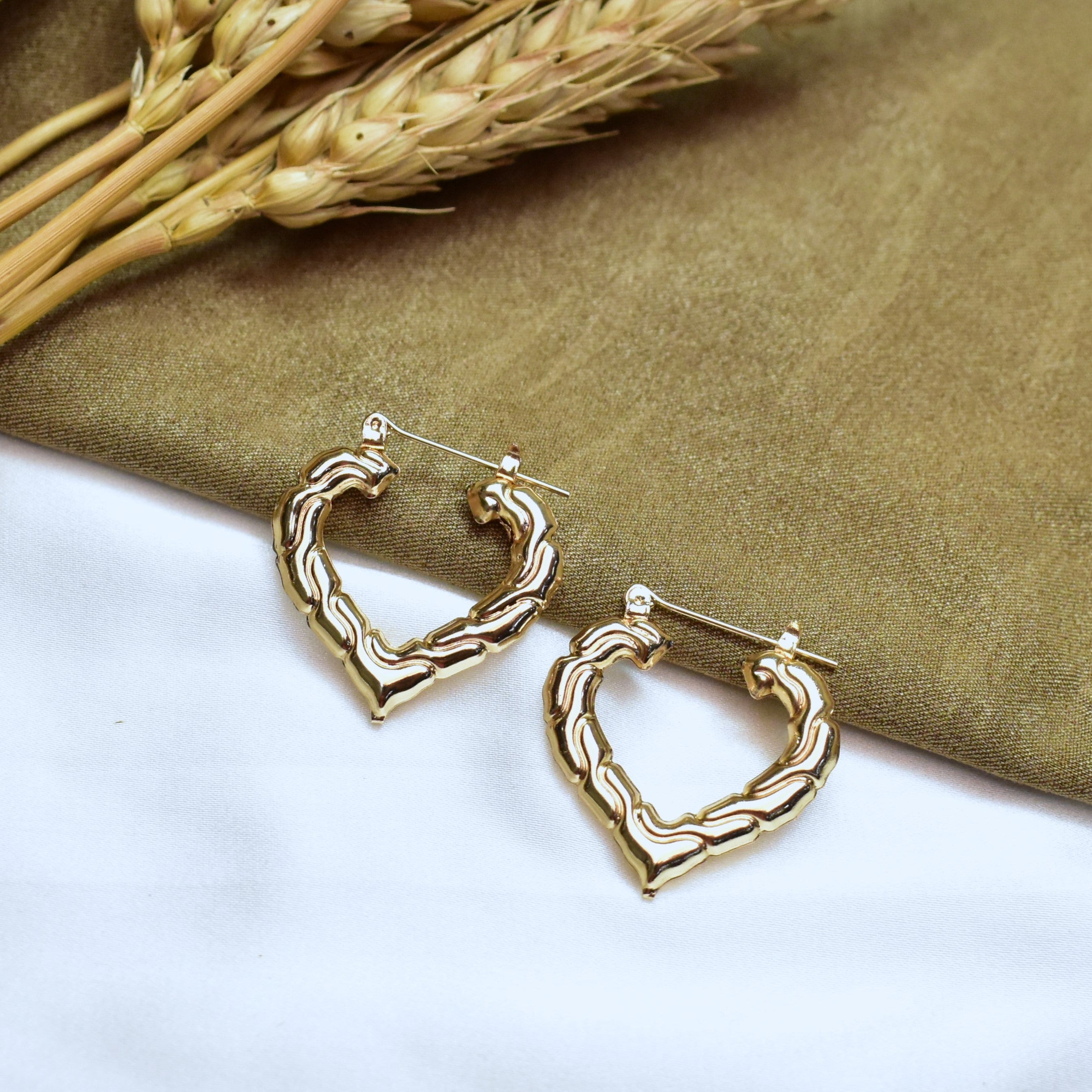 TFC Heart's Renewal Gold Plated Stud Earrings