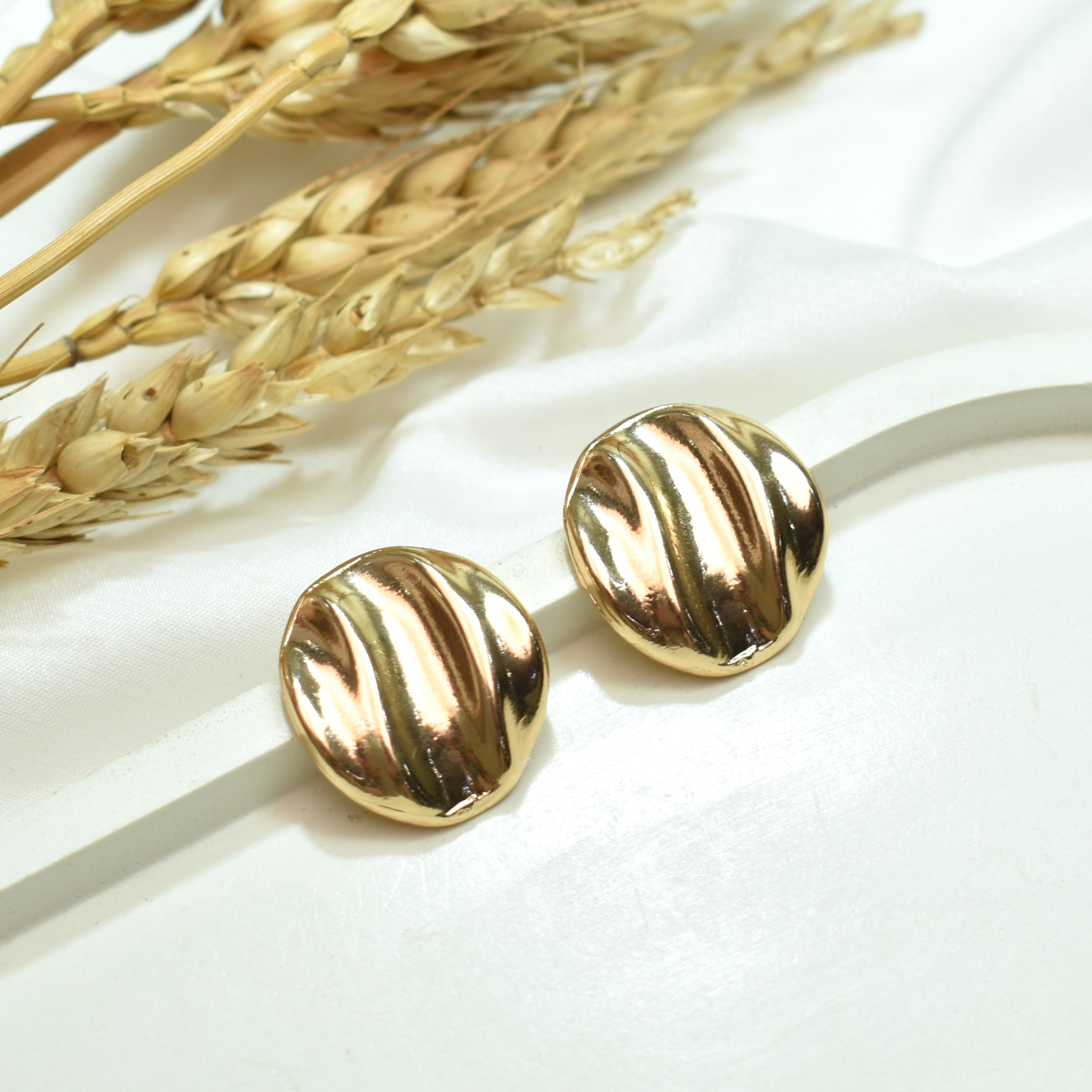 TFC Mine Magic Gold Plated Stud Earrings