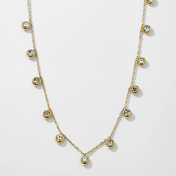 TFC Point Stone Gold Plated Neckalce