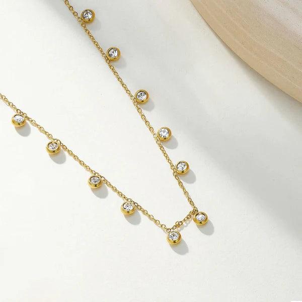 TFC Point Stone Gold Plated Neckalce