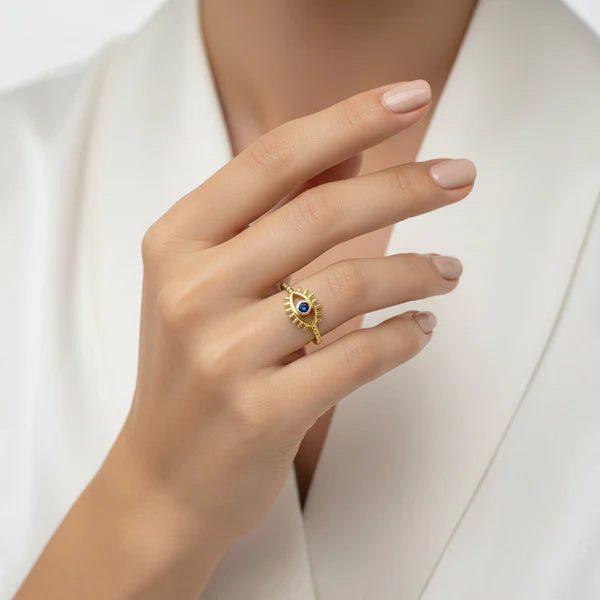 TFC Karma Catcher Adjustable Gold Plated Ring