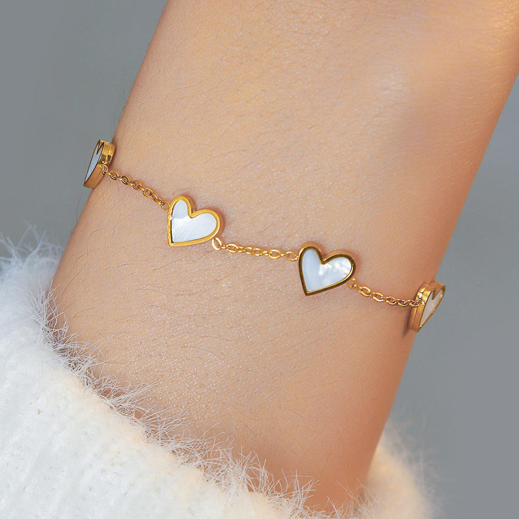 TFC Mini Heart Gold Plated Bracelet