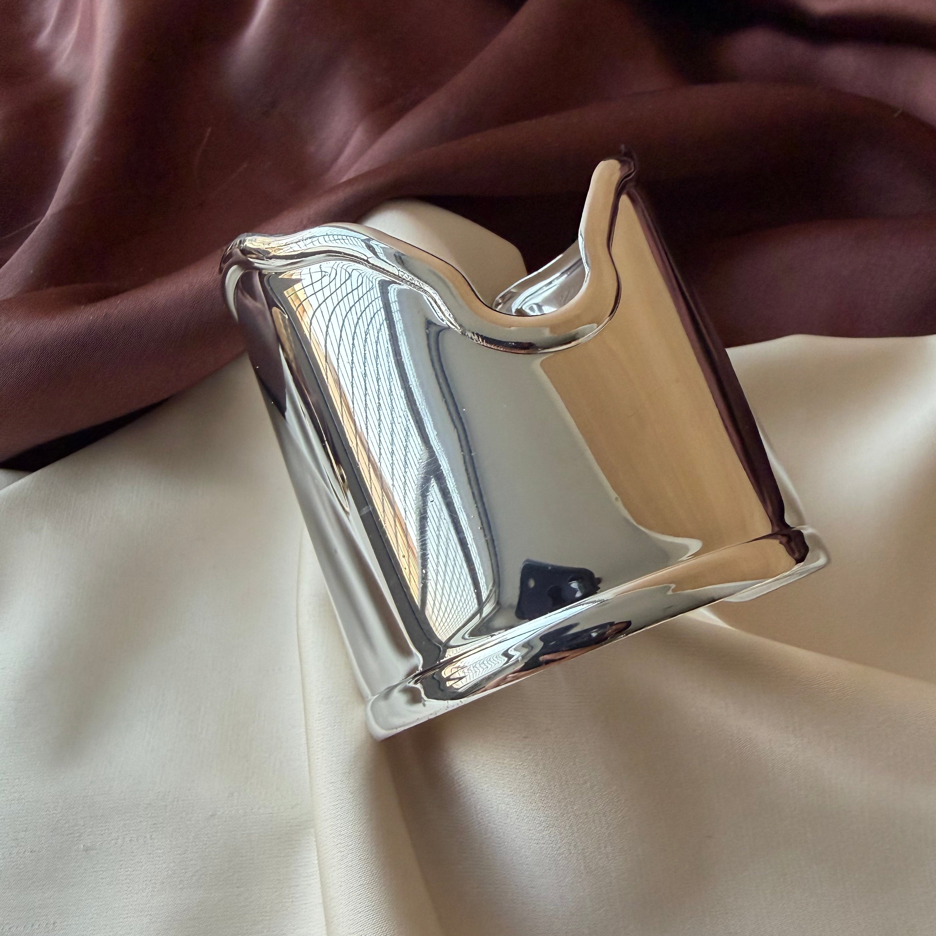 TFC Medium Flippy Silver Plated Cuff Bracelet