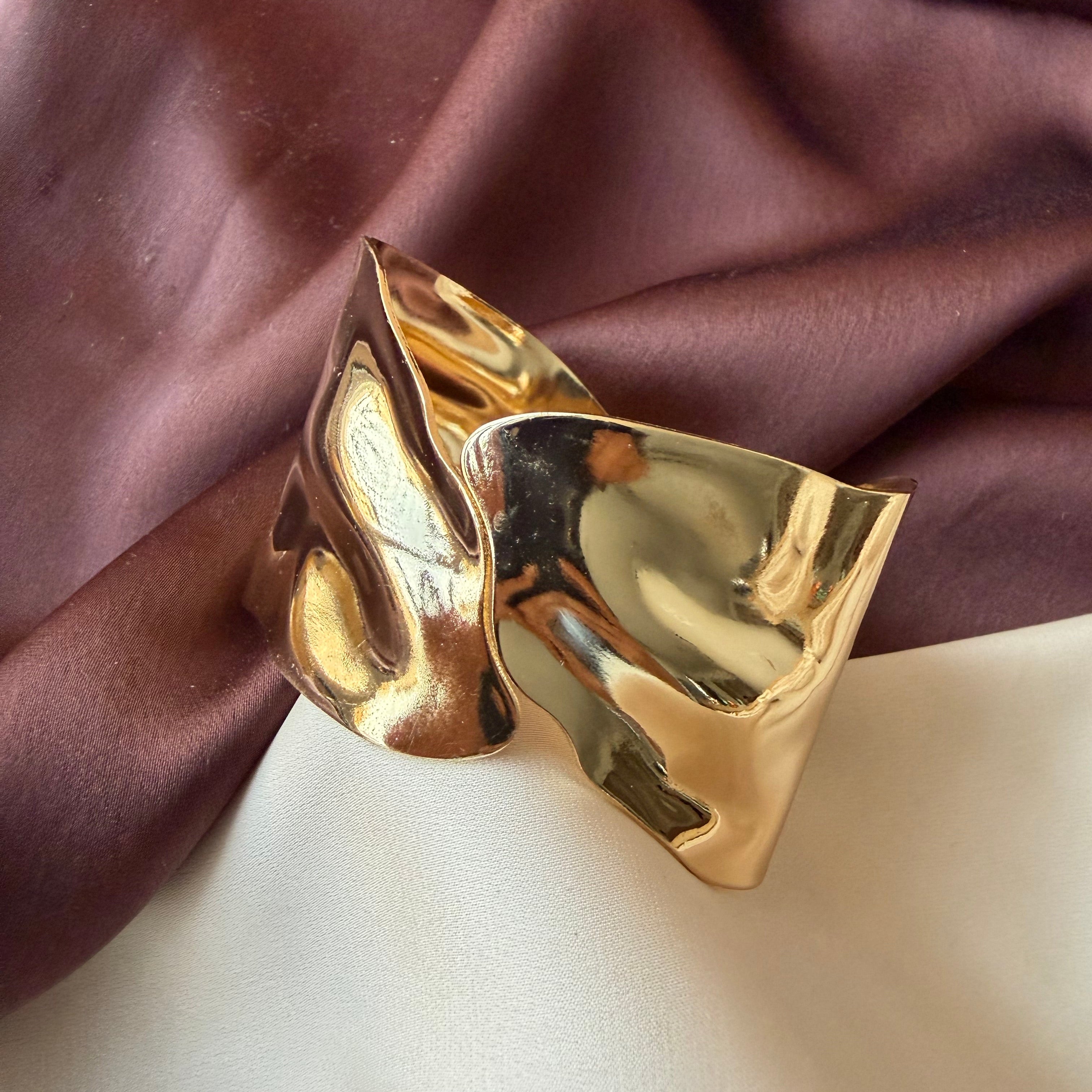 TFC Size 2.6 Urban Oasis Gold Plated Bracelet Bangle