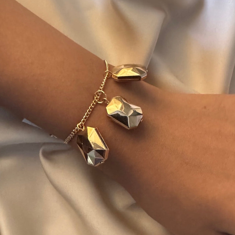 TFC Recto Bead Gold Plated Bracelet