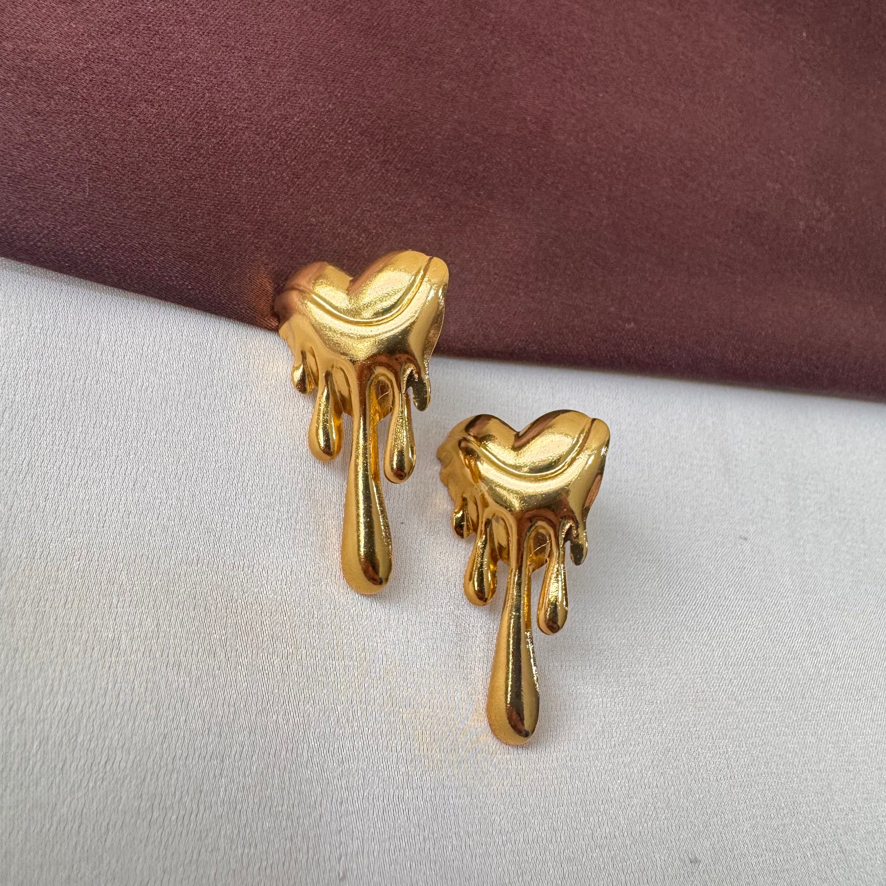 TFC Sweetheart Gold Plated Stud Earrings