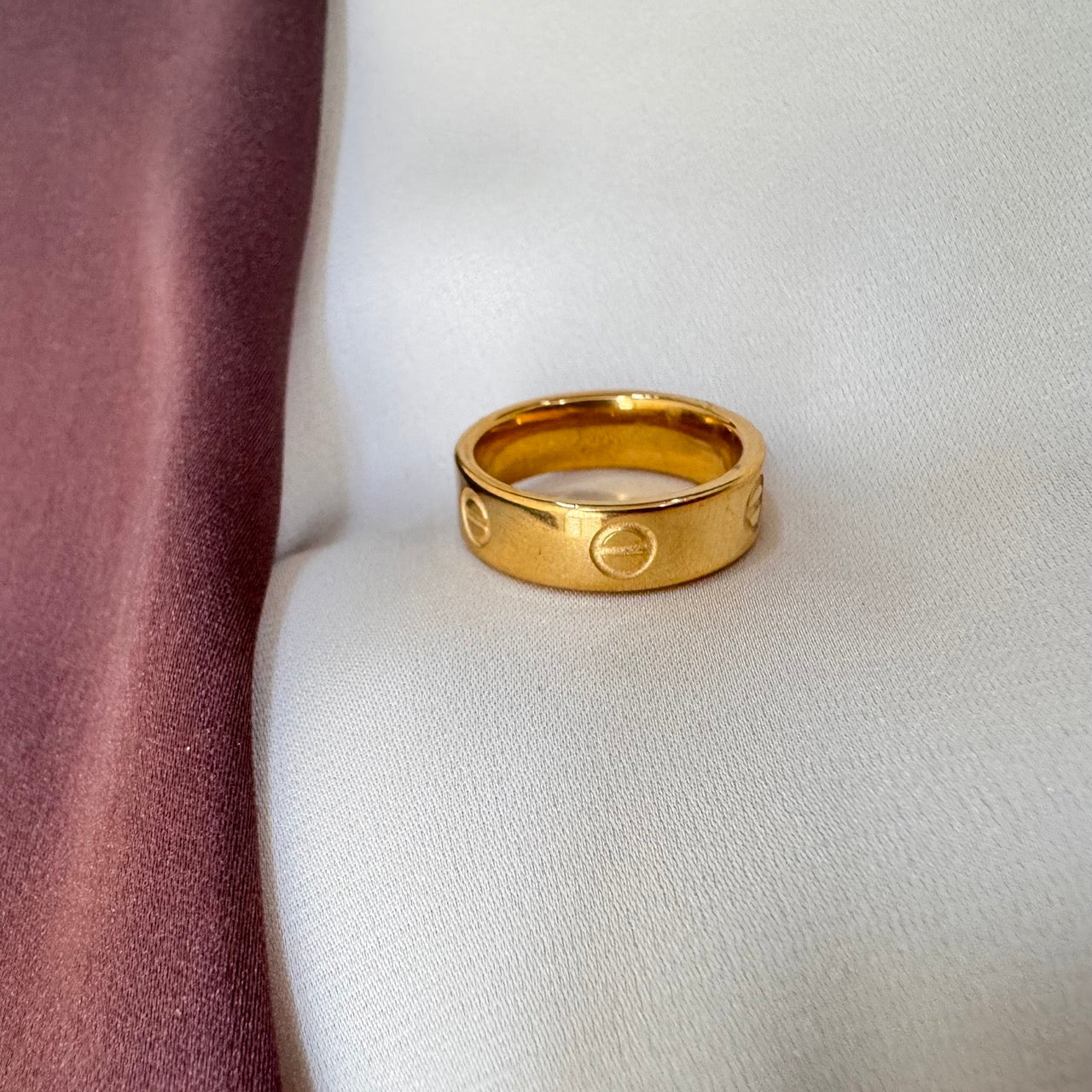 TFC Size 17 Elegant Gold Plated Ring