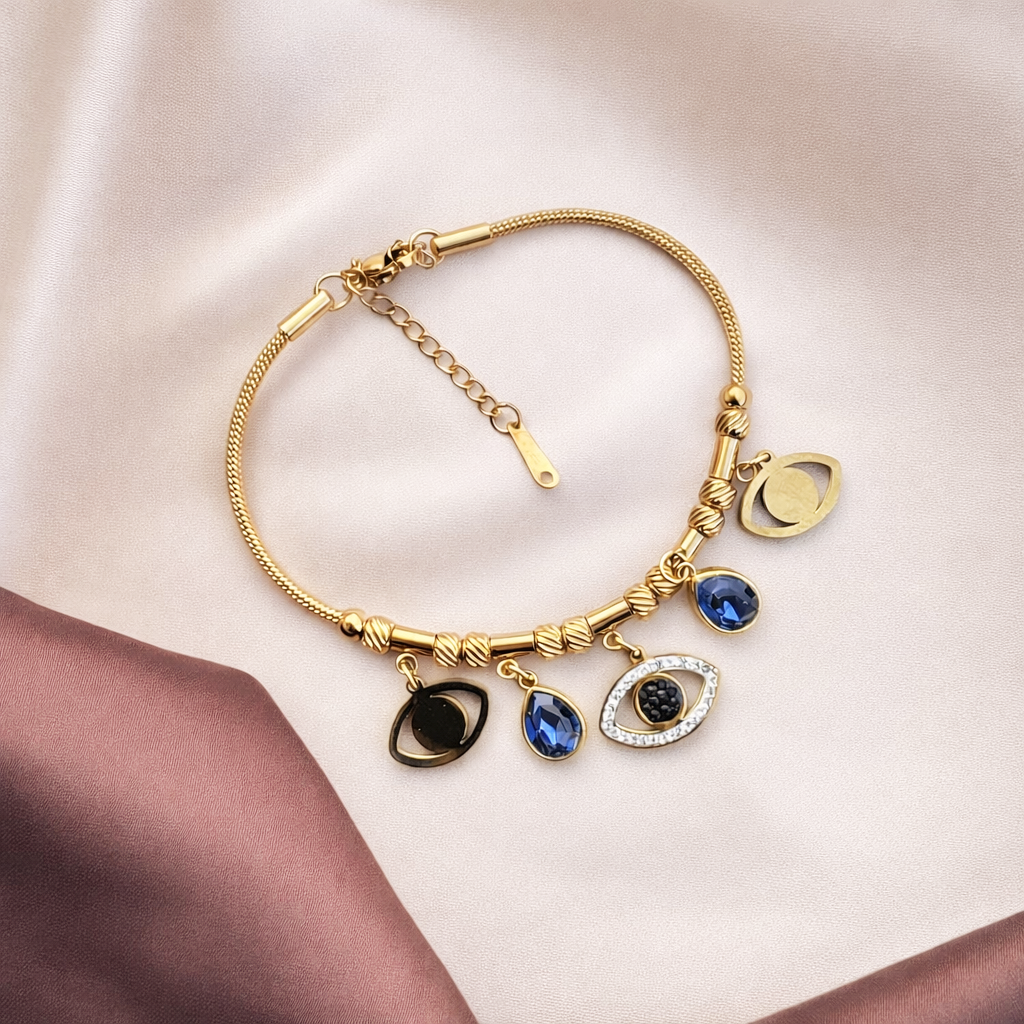 TFC Evil Eye Gold Plated Bracelet
