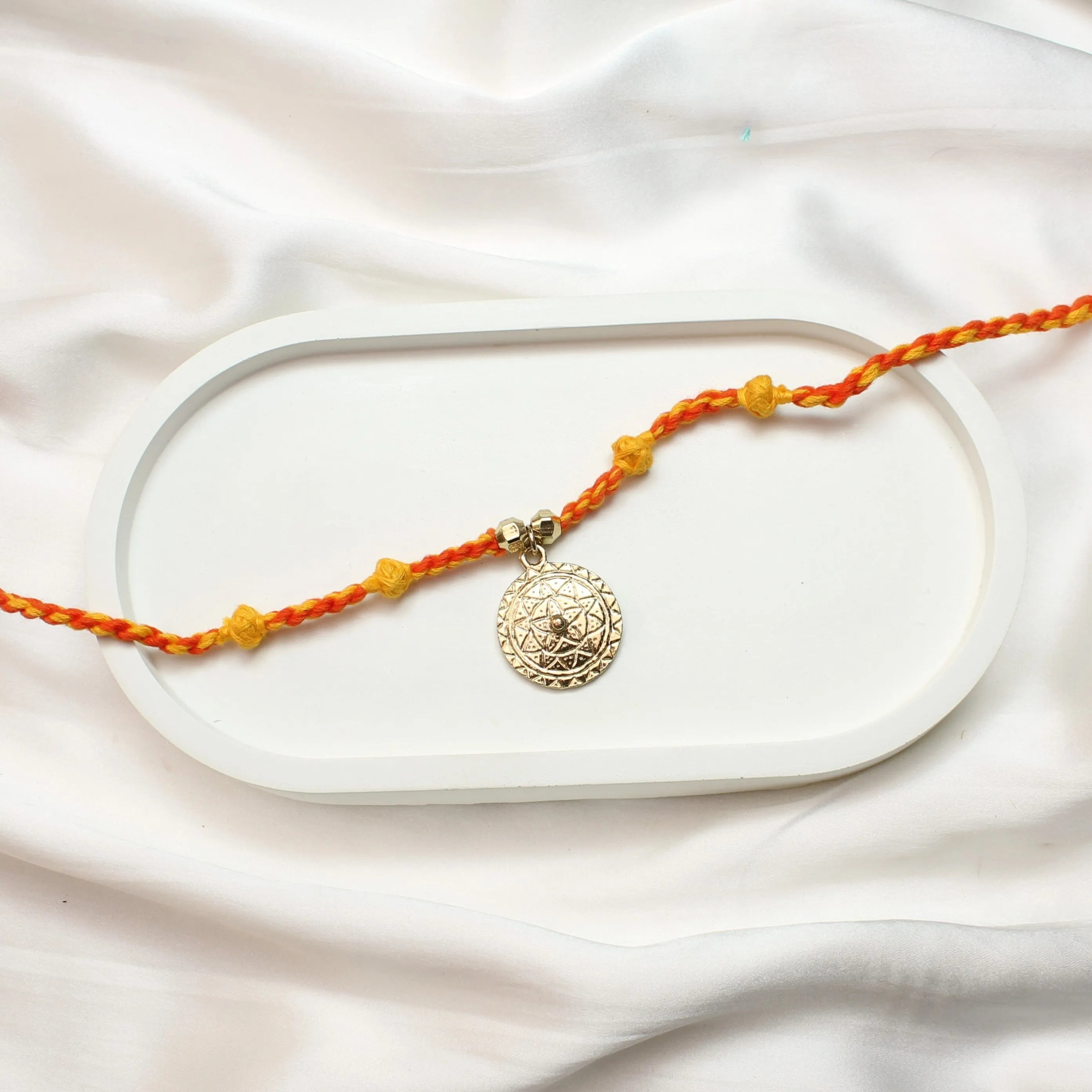 TFC Vihaan Gold Plated Thread Rakhi