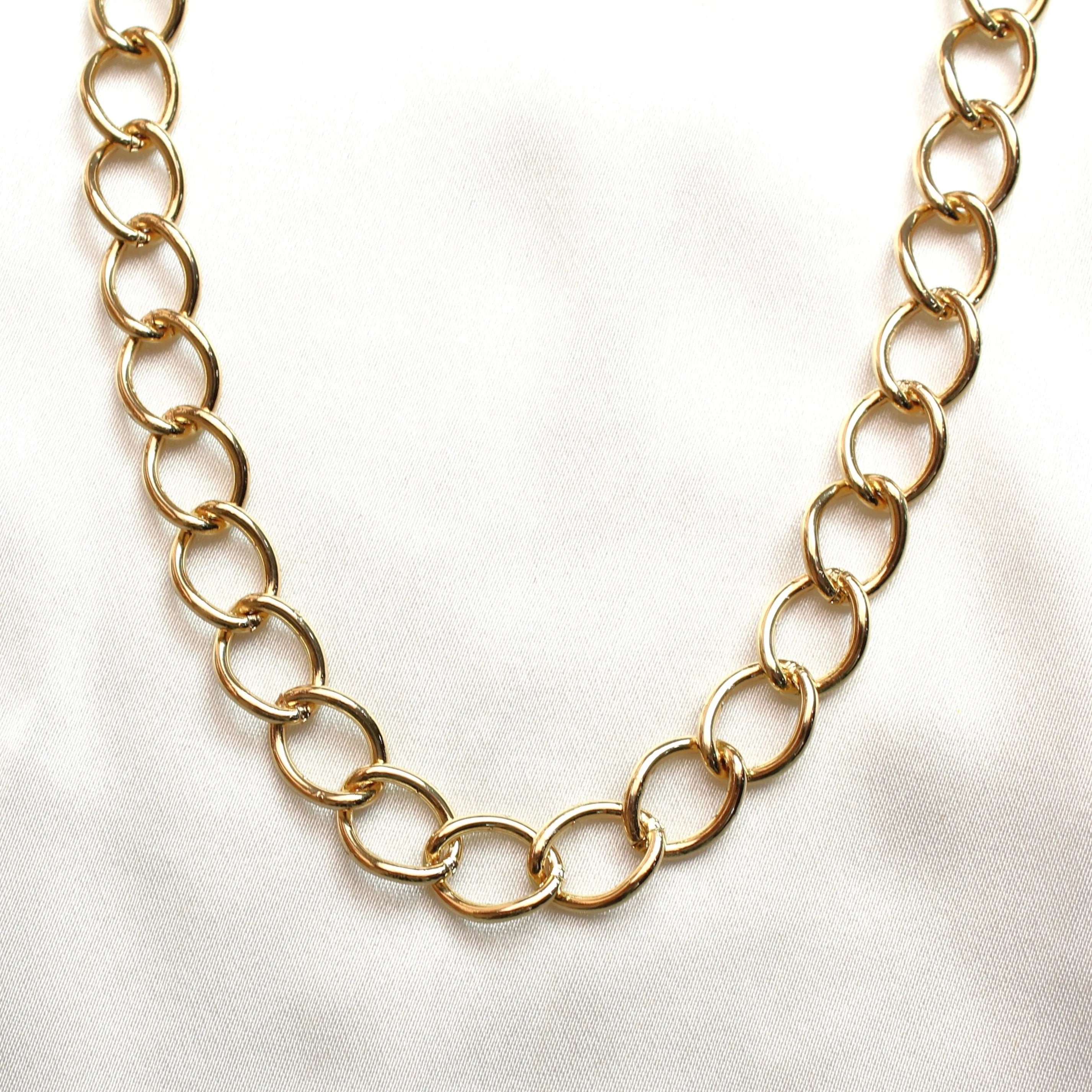 TFC Classic Gold Plated Link Chain Necklace