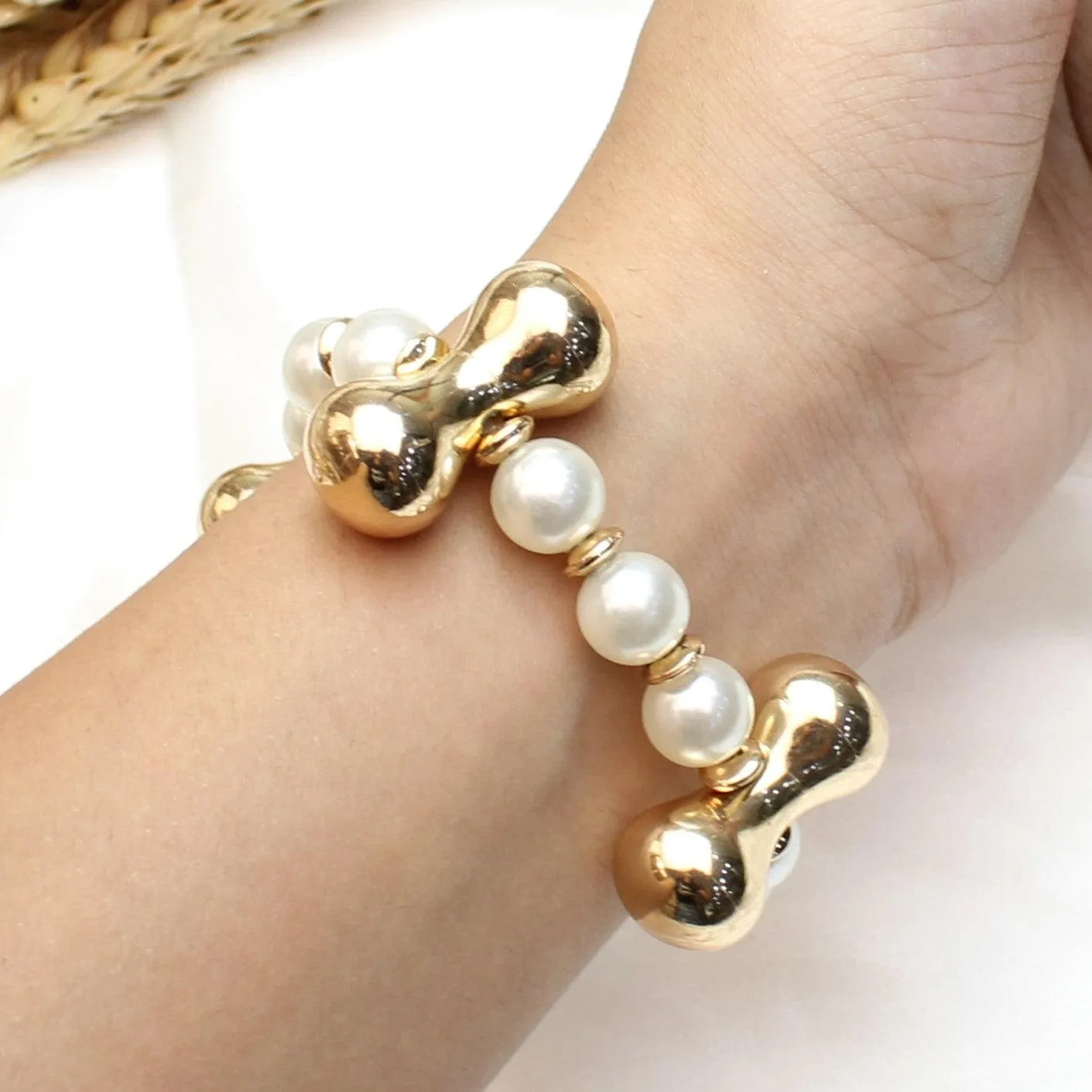 TFC 4 Dogbone Pearl Adjustable Bracelet