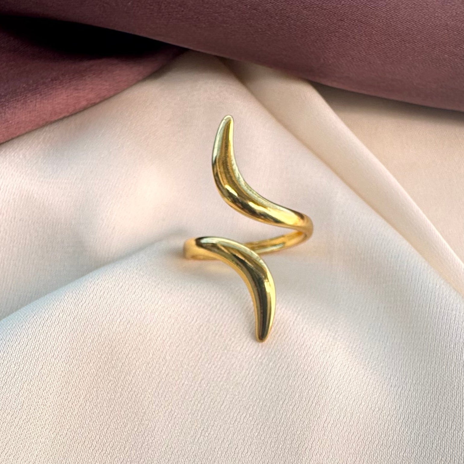 TFC Snake Gold Plaled Adgustable Ring