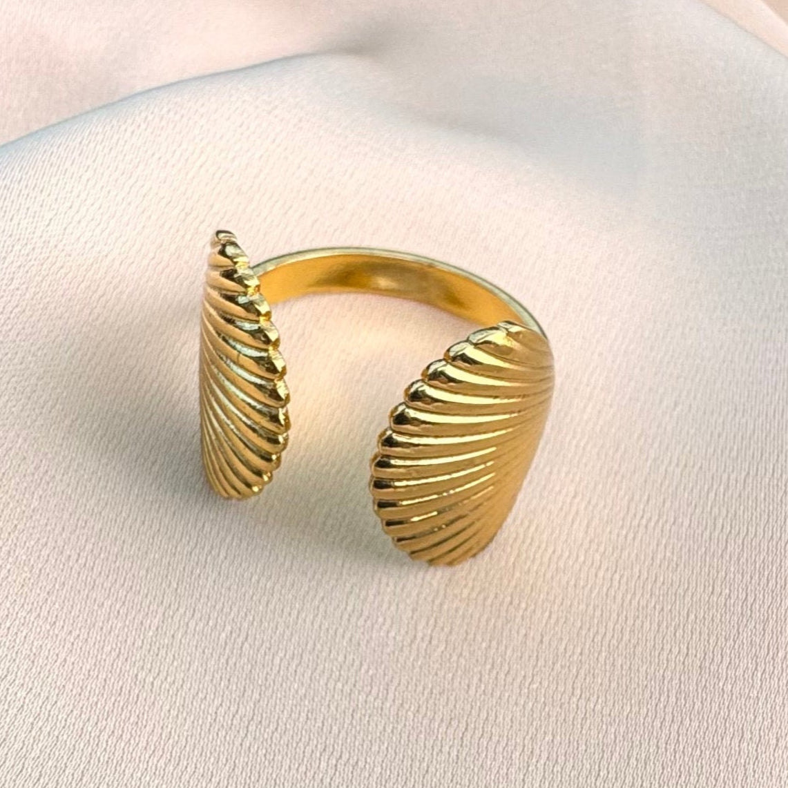 TFC Shell Gold Plated Ring