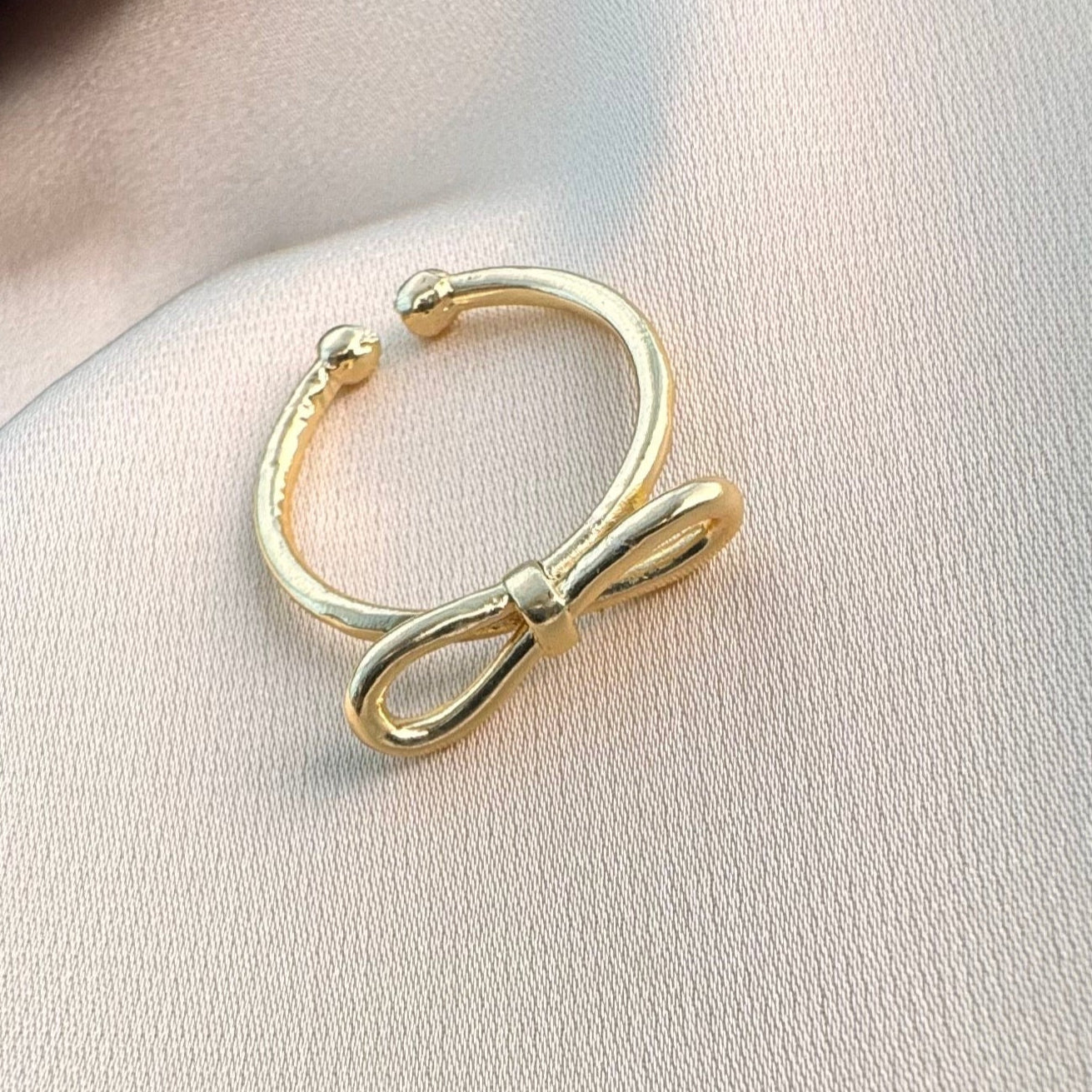 TFC Belle Bow Gold Plated Ring