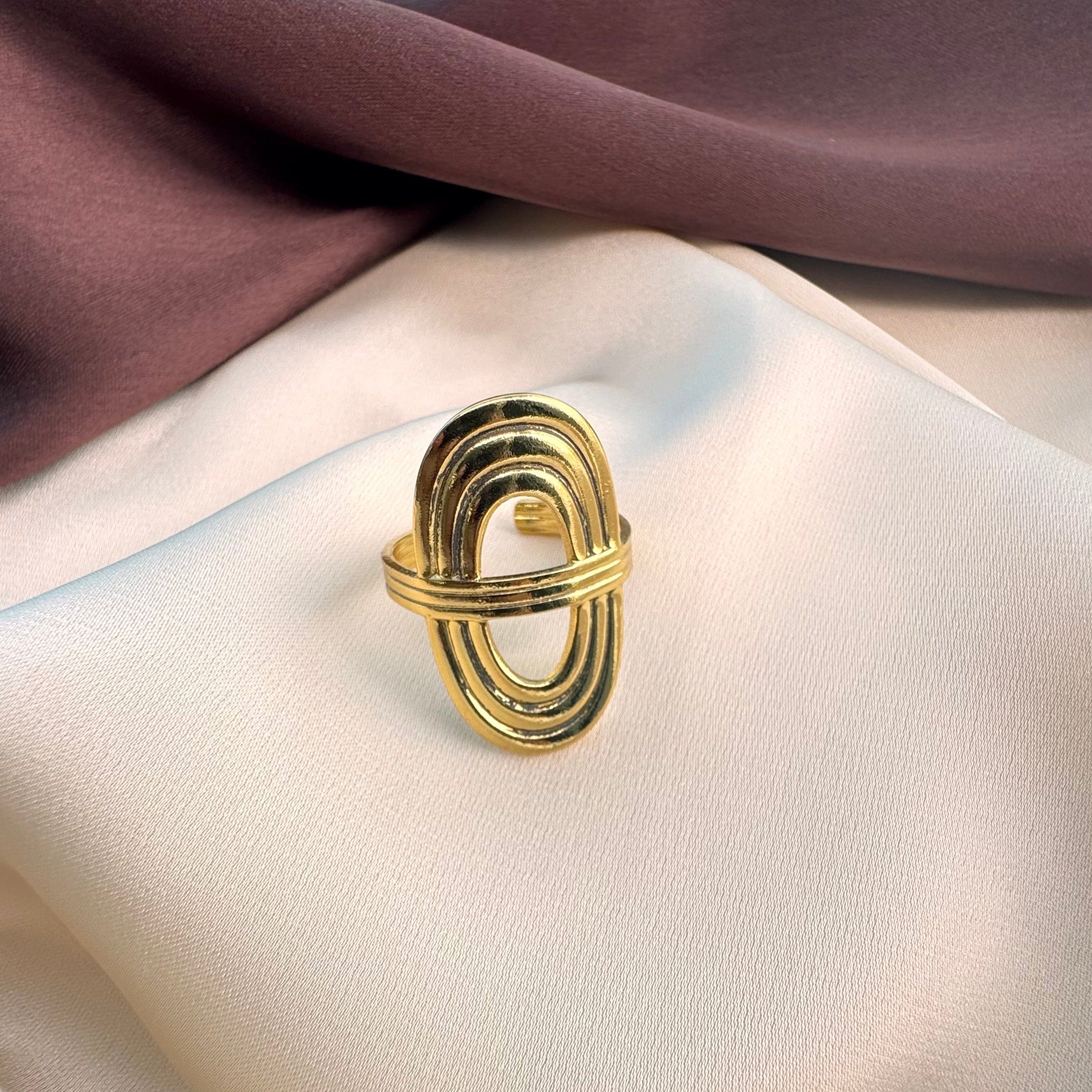 TFC Echo Loop Gold Plated Ring