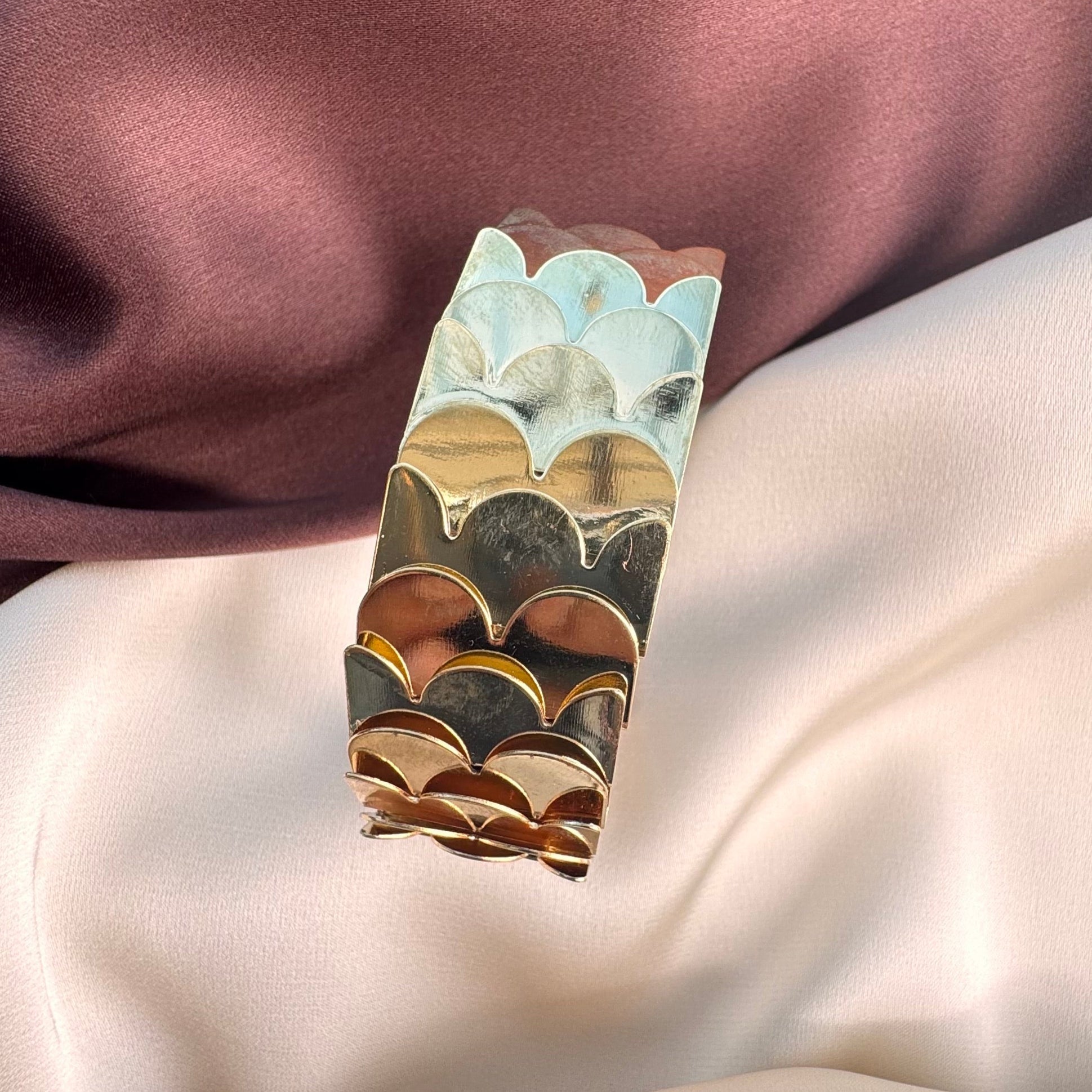 TFC Trendy Gold Plated Cuff Bracelet