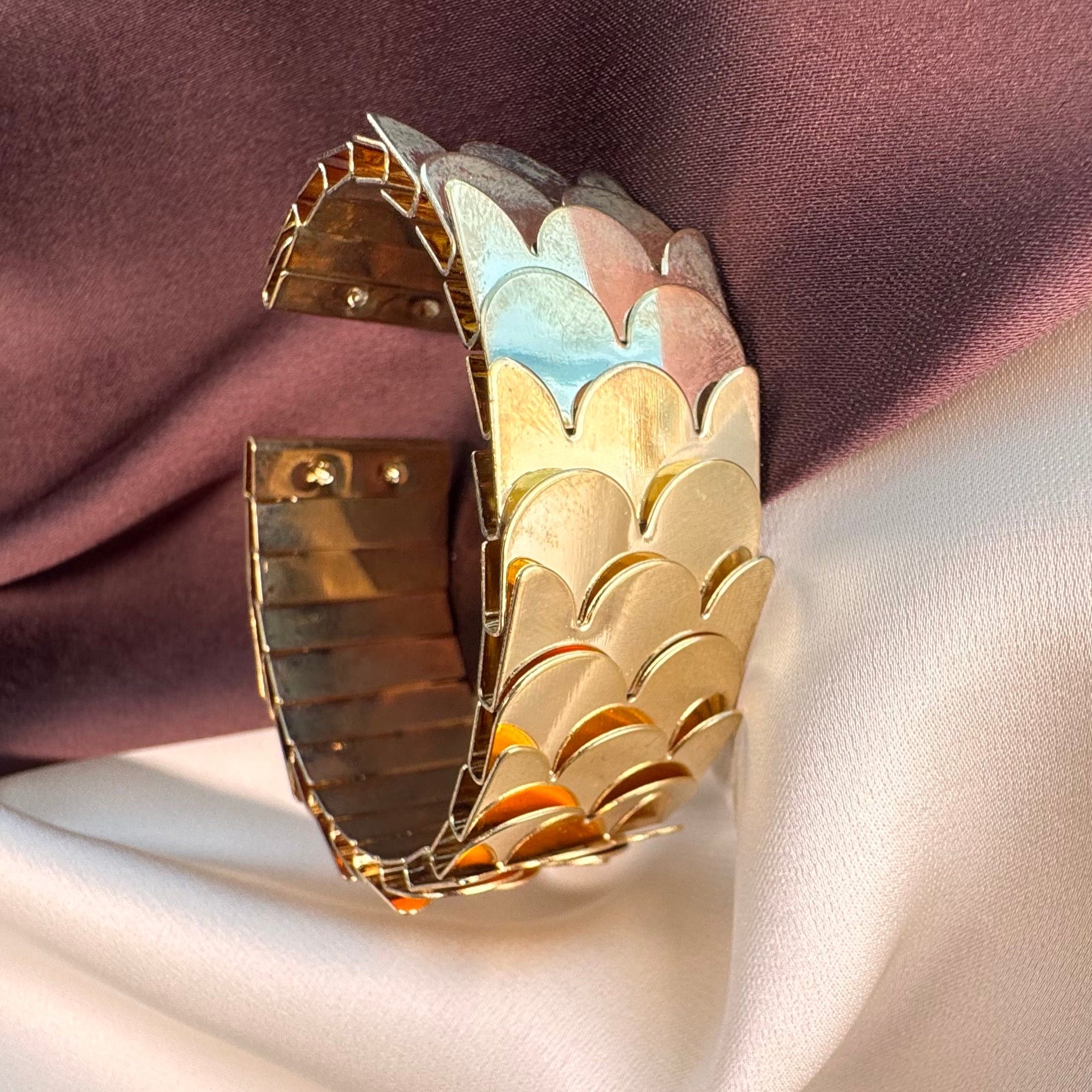 TFC Trendy Gold Plated Cuff Bracelet