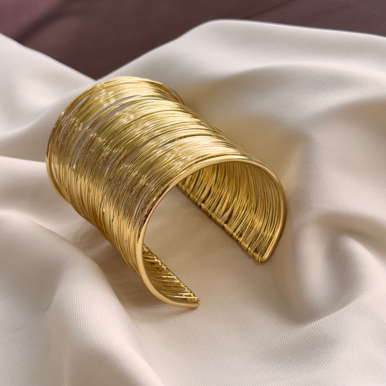 TFC Flexi Wire Adjustable Gold Plated Bangle