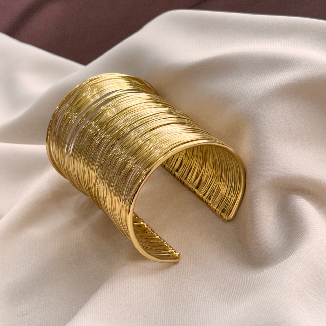 TFC Flexi Wire Adjustable Gold Plated Bangle