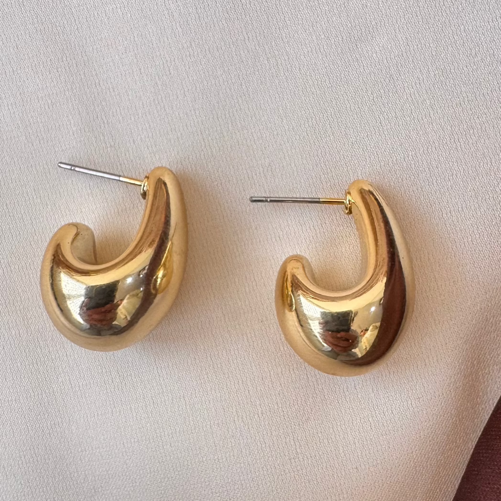 TFC Trendy Kaju Gold Plated Stud Earrings