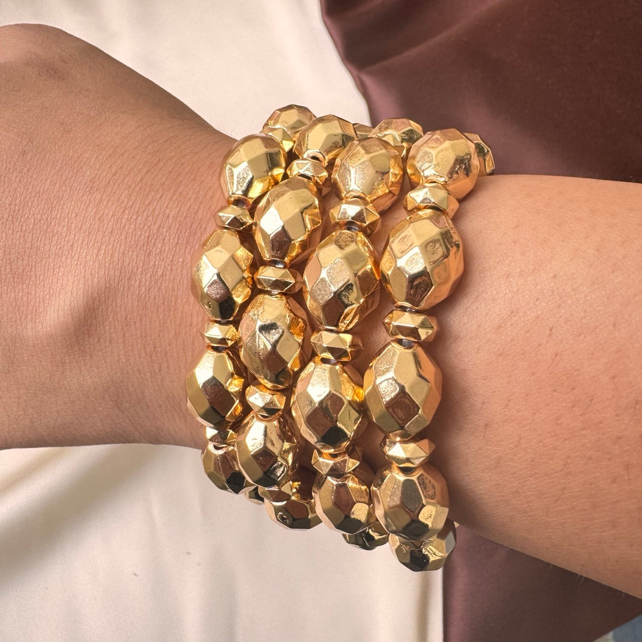 TFC Diamond Cut Gold plated Bracelet