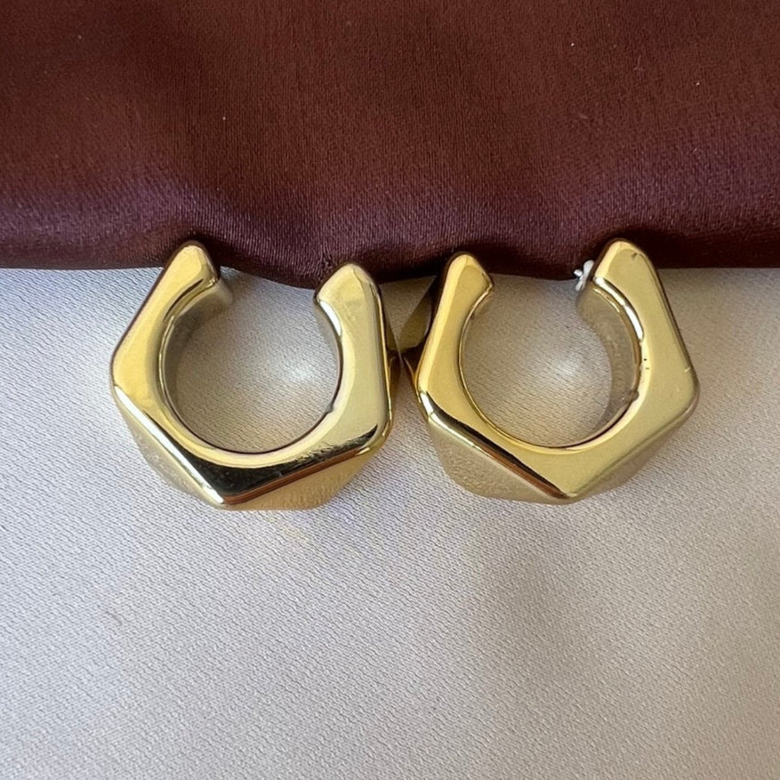 TFC Trendy Gold Plated Stud Earrings