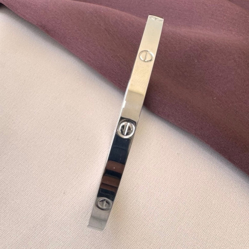 TFC Size 2.2 Line Silver Plated Bracelet Bangle