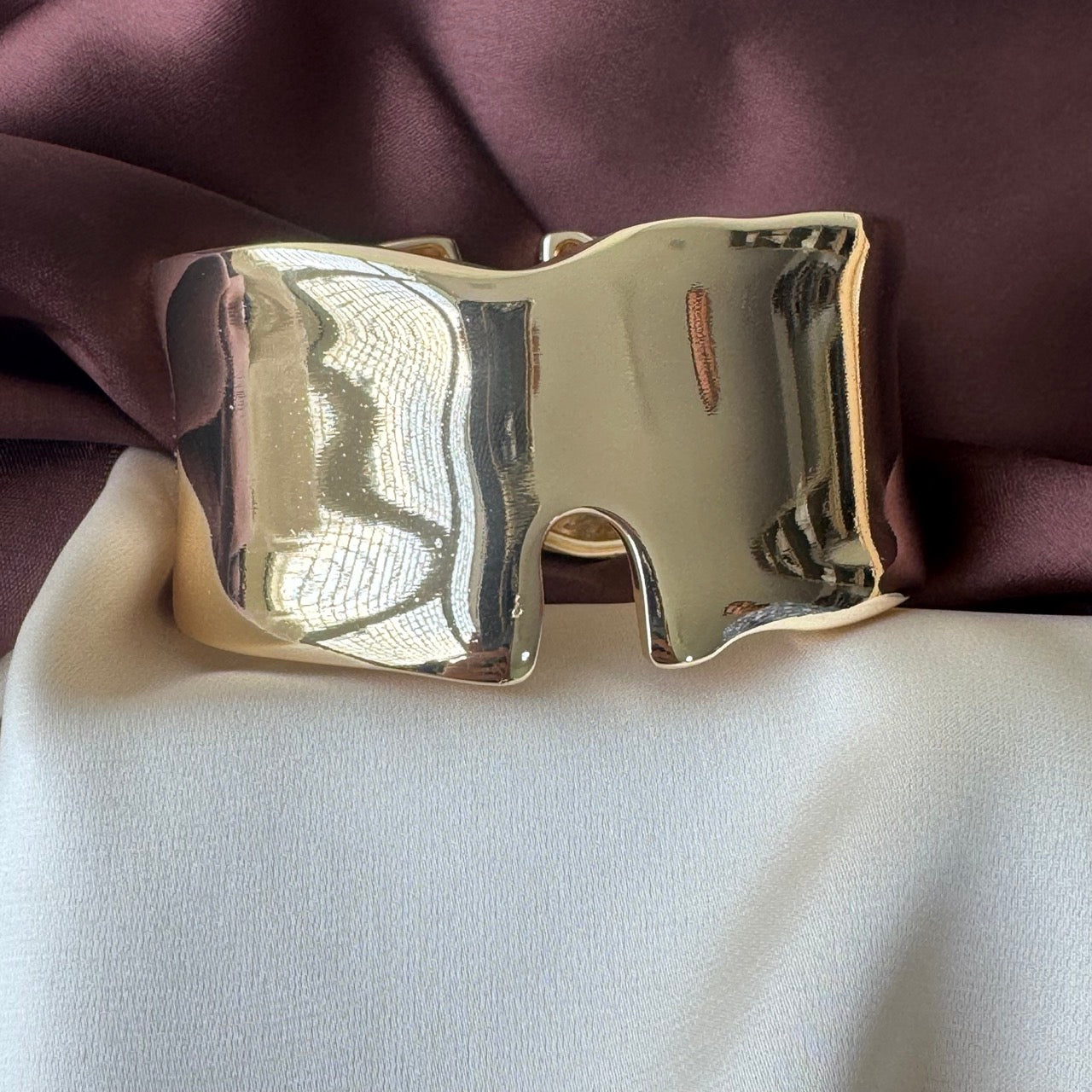 TFC Size 2.8 U-Cut Gold Plated Bracelet Bangle