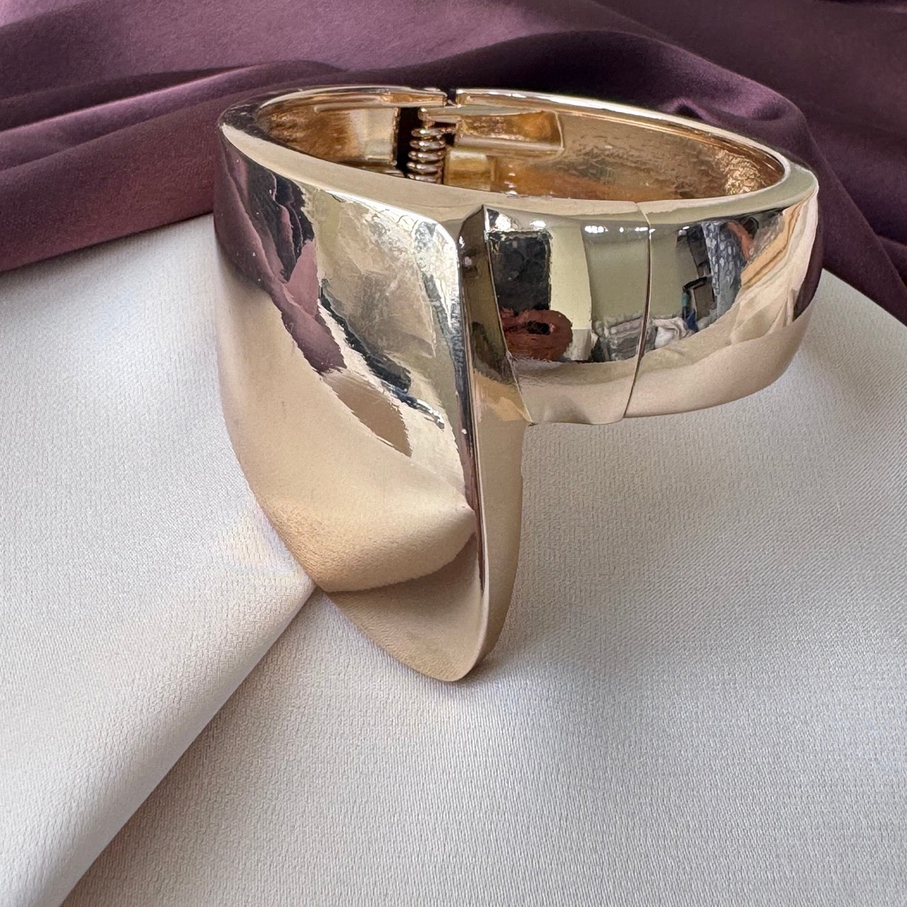 TFC Size 2.6 Big Side Gold Plated Bracelet Bangle