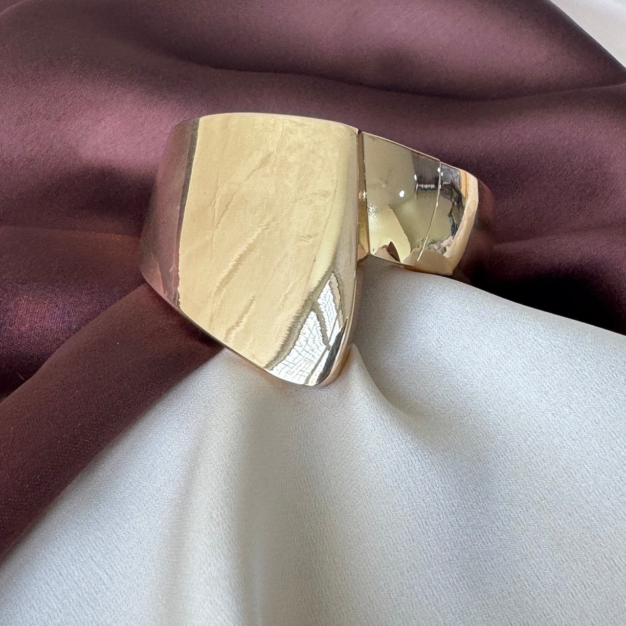 TFC Size 2.6 Big Side Gold Plated Bracelet Bangle